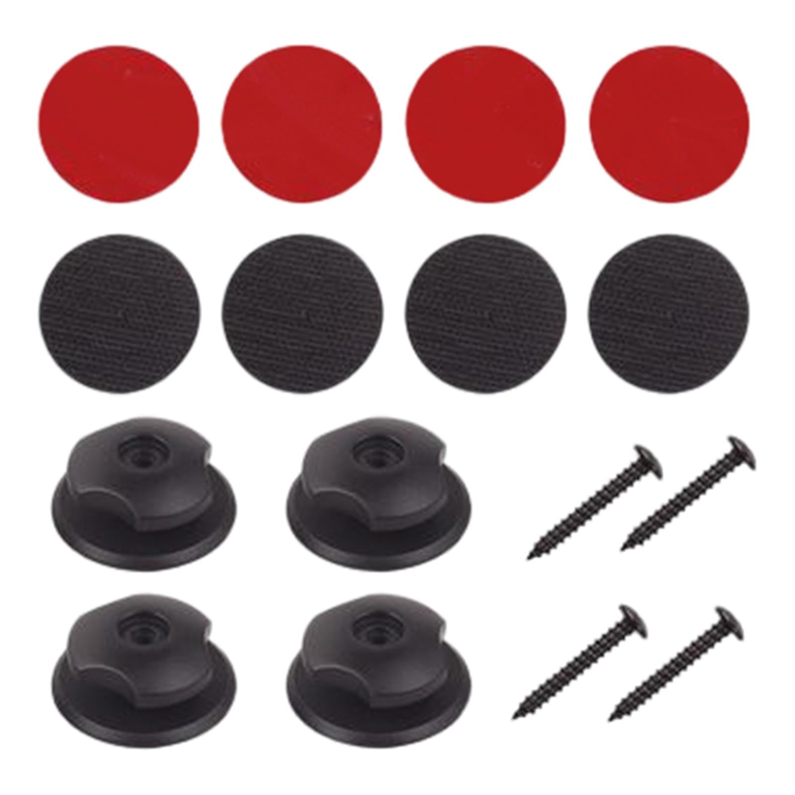 2x4Pcs Car Trunk Hooks Hanger for Car Rear Cargo Trunk Storage Net Black