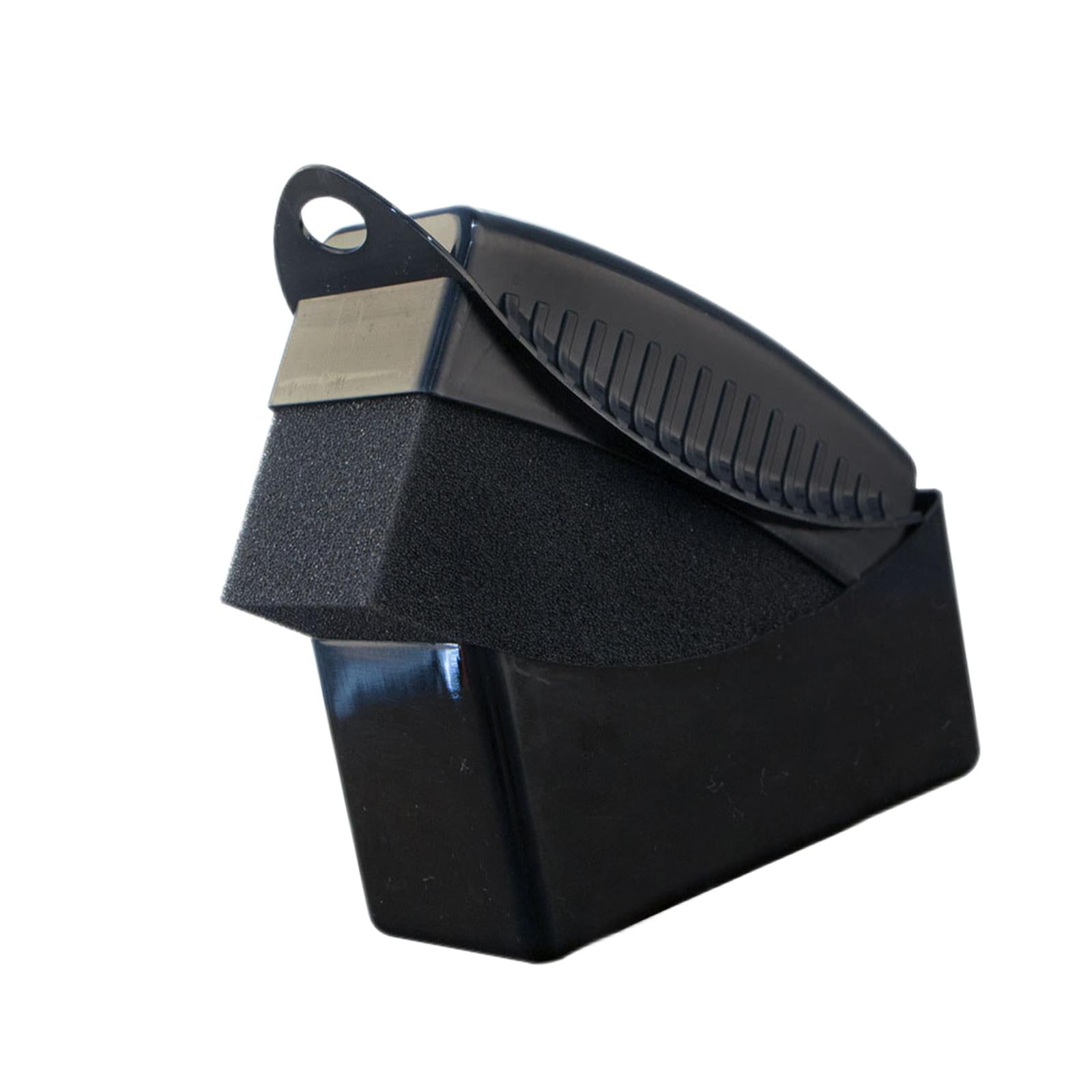 2xPolishing Pad with Lid Polish Waxing Accessories for Glass Detail Black