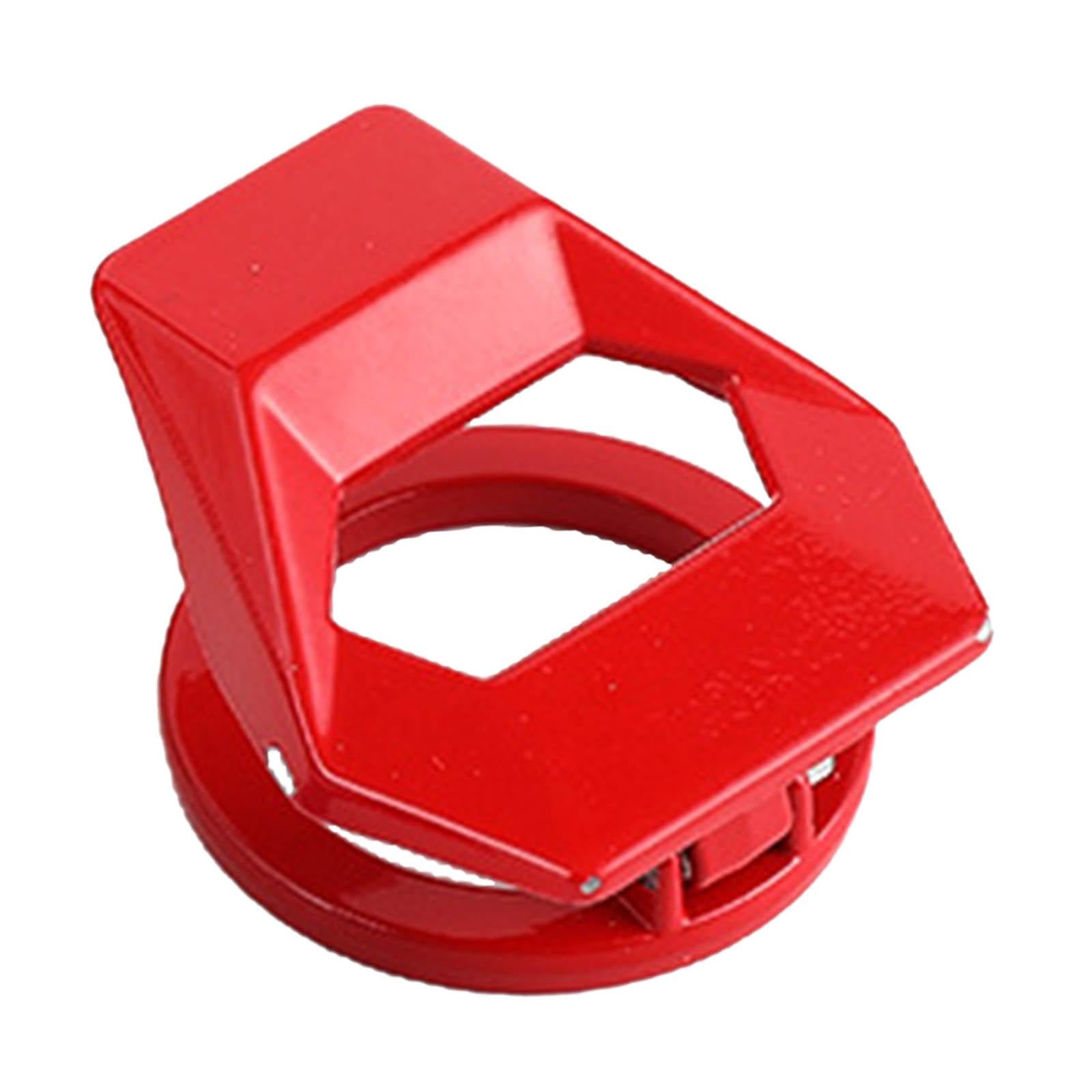 4xAutomobile Car Ignition Switch Protective Cover Smooth Red