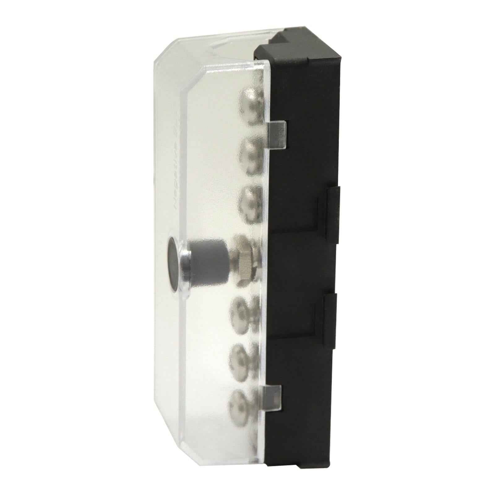 6 Terminal Bus Bar 100A with Cover M4 Screws 32V DC Fits for RV Auto Trailer