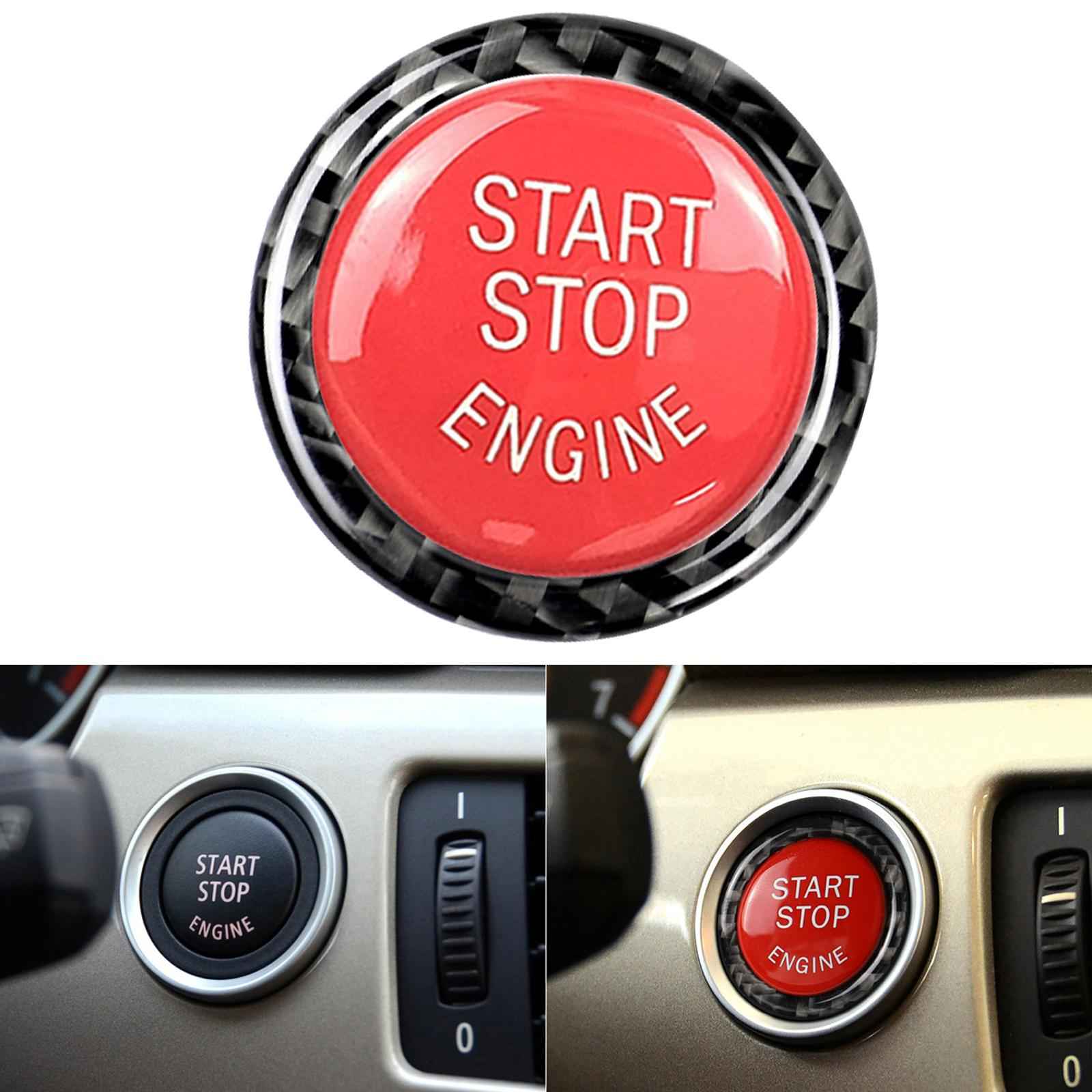 Engine Start Stop Button Cover Sticker for BMW E90 E92 E93 Car Styling Red