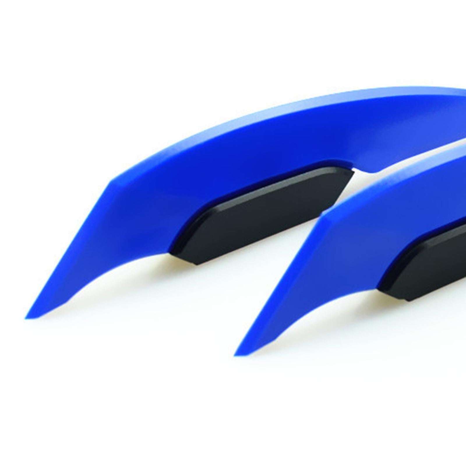 4xMotorcycle Winglet Aerodynamic Spoiler Wing Fit for Electric Motorcycles Blue
