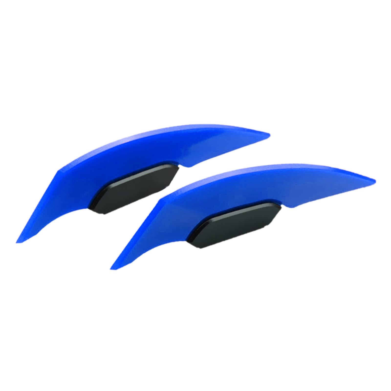 2xMotorcycle Winglet Aerodynamic Spoiler Wing Fit for Electric Motorcycles Blue
