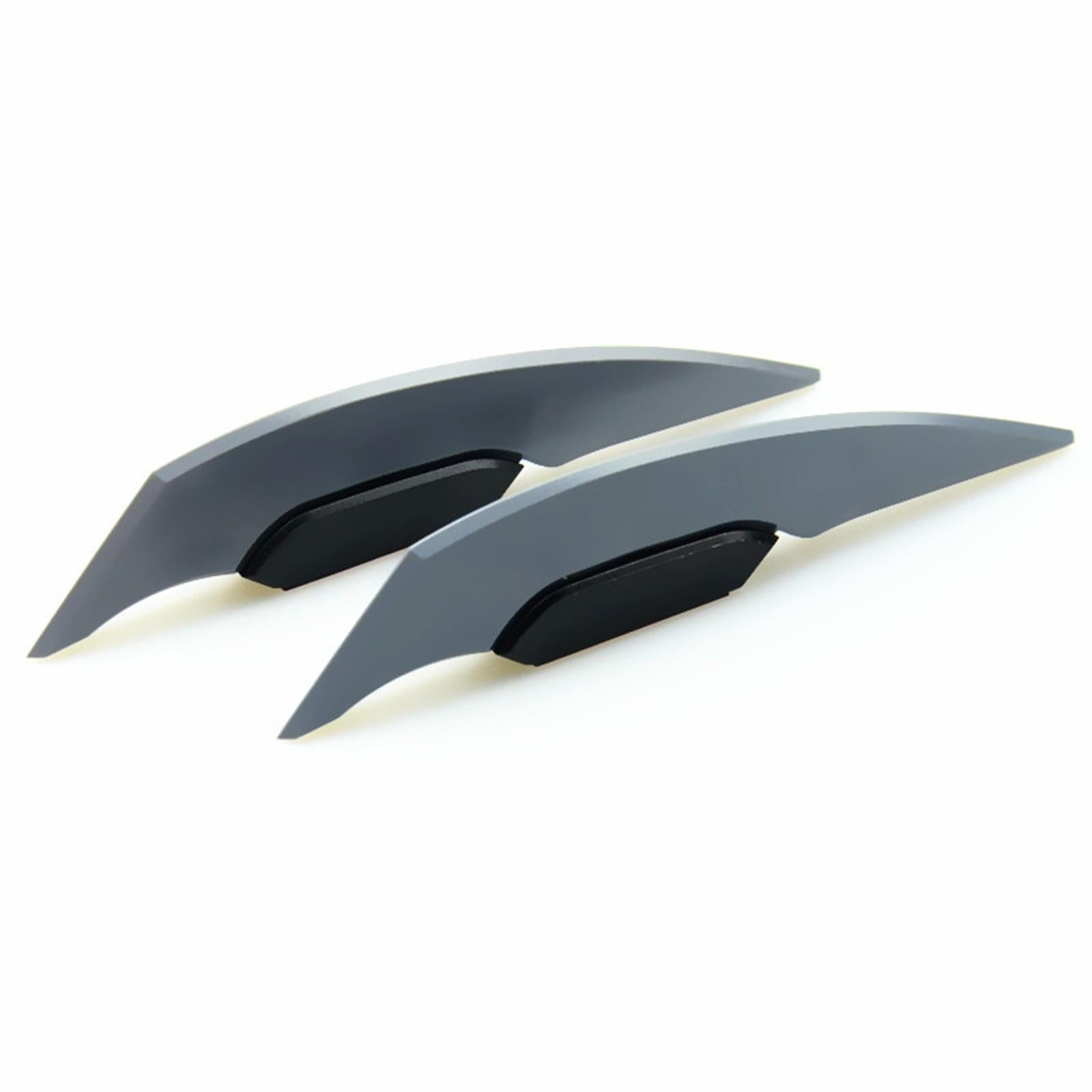 4xMotorcycle Winglet Aerodynamic Spoiler Wing Fit for Electric Motorcycles Gray