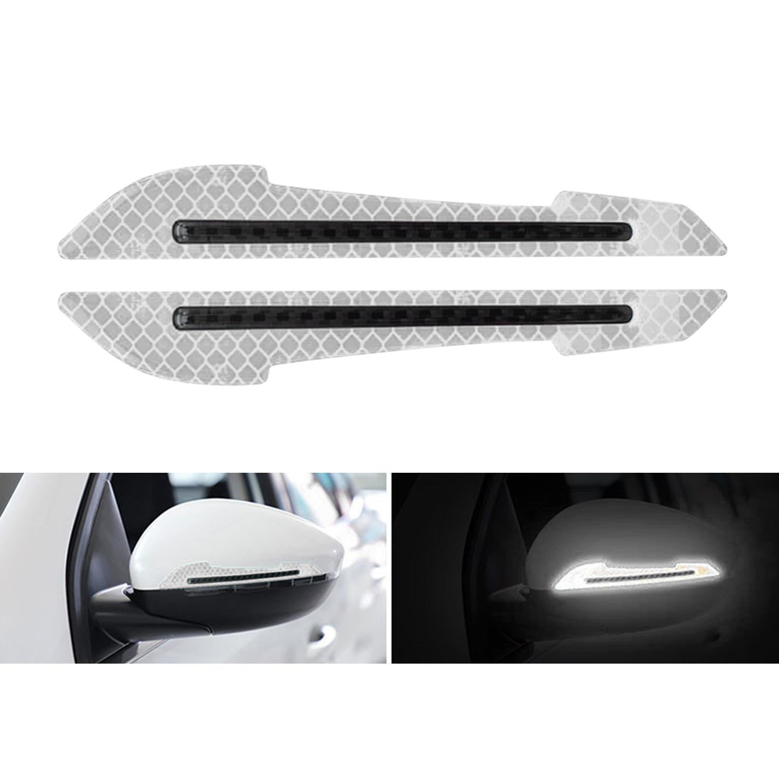 2x2x Rearview Mirror Safety Warning Reflective Sticker 3D Fits for Truck White
