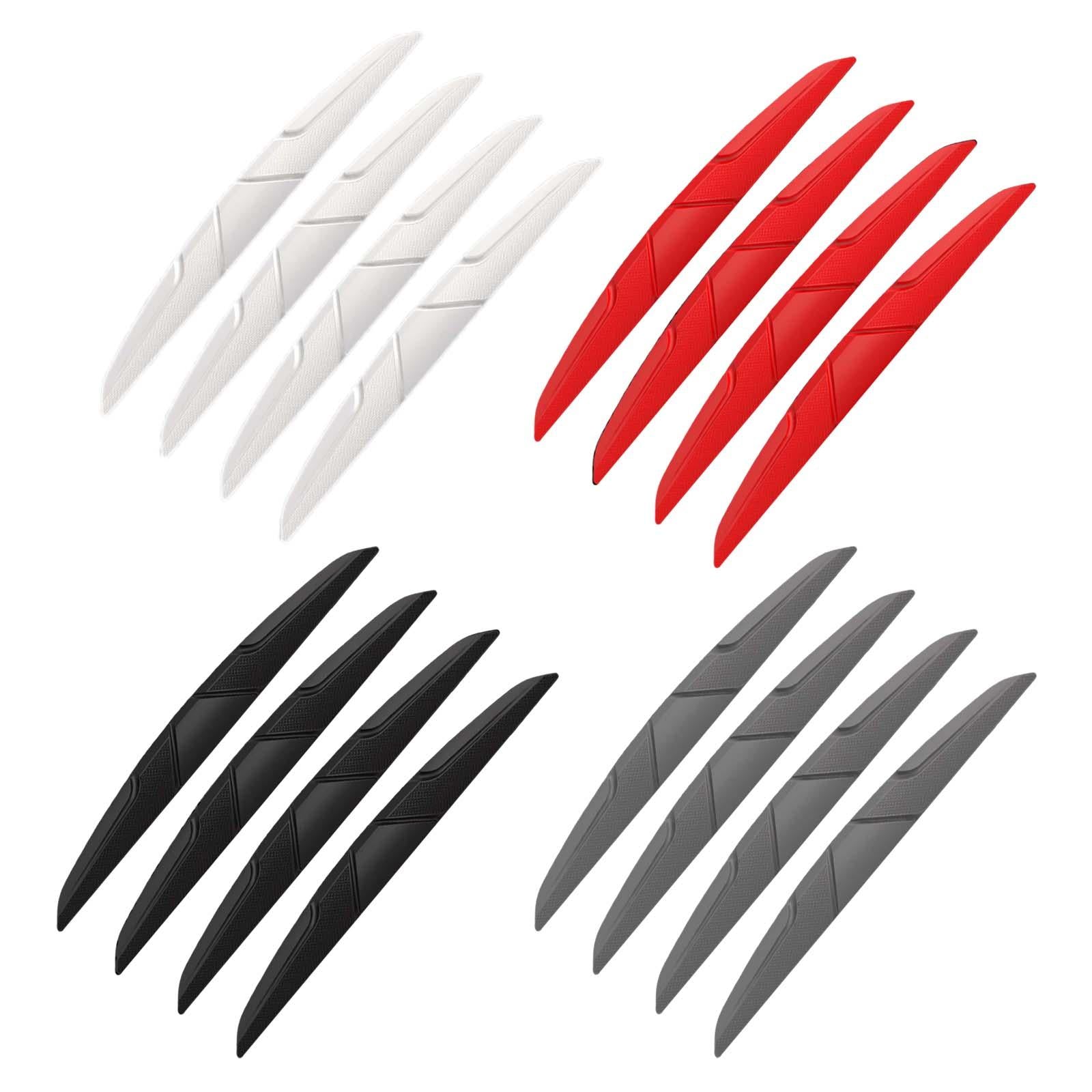 3x4x Car Anti Collision Guard Strip Bar Stickers Rear View Mirror Bumper Black
