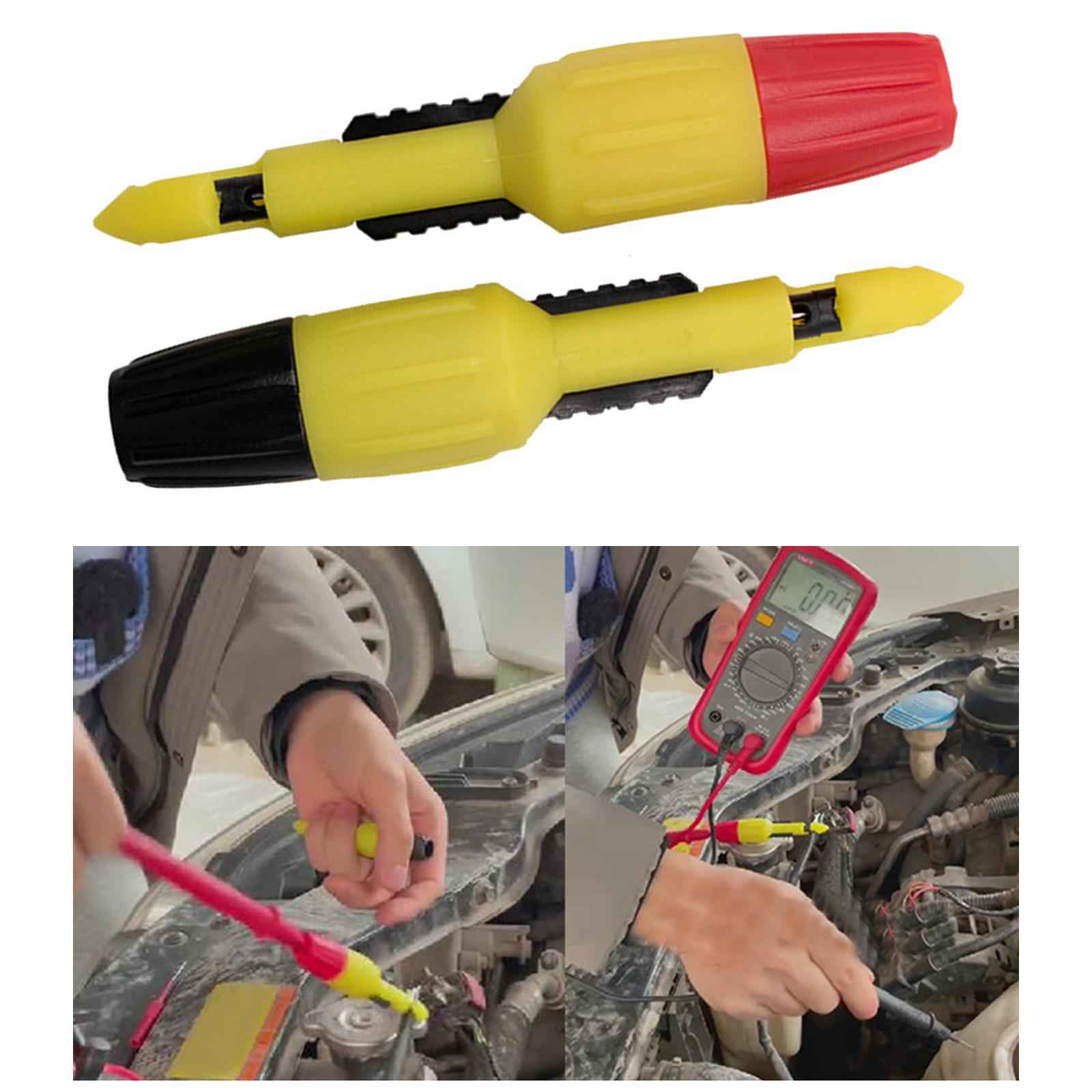 2 x Insulation Wire Piercing Puncture Probe Clip for Multimeter Test Circuit