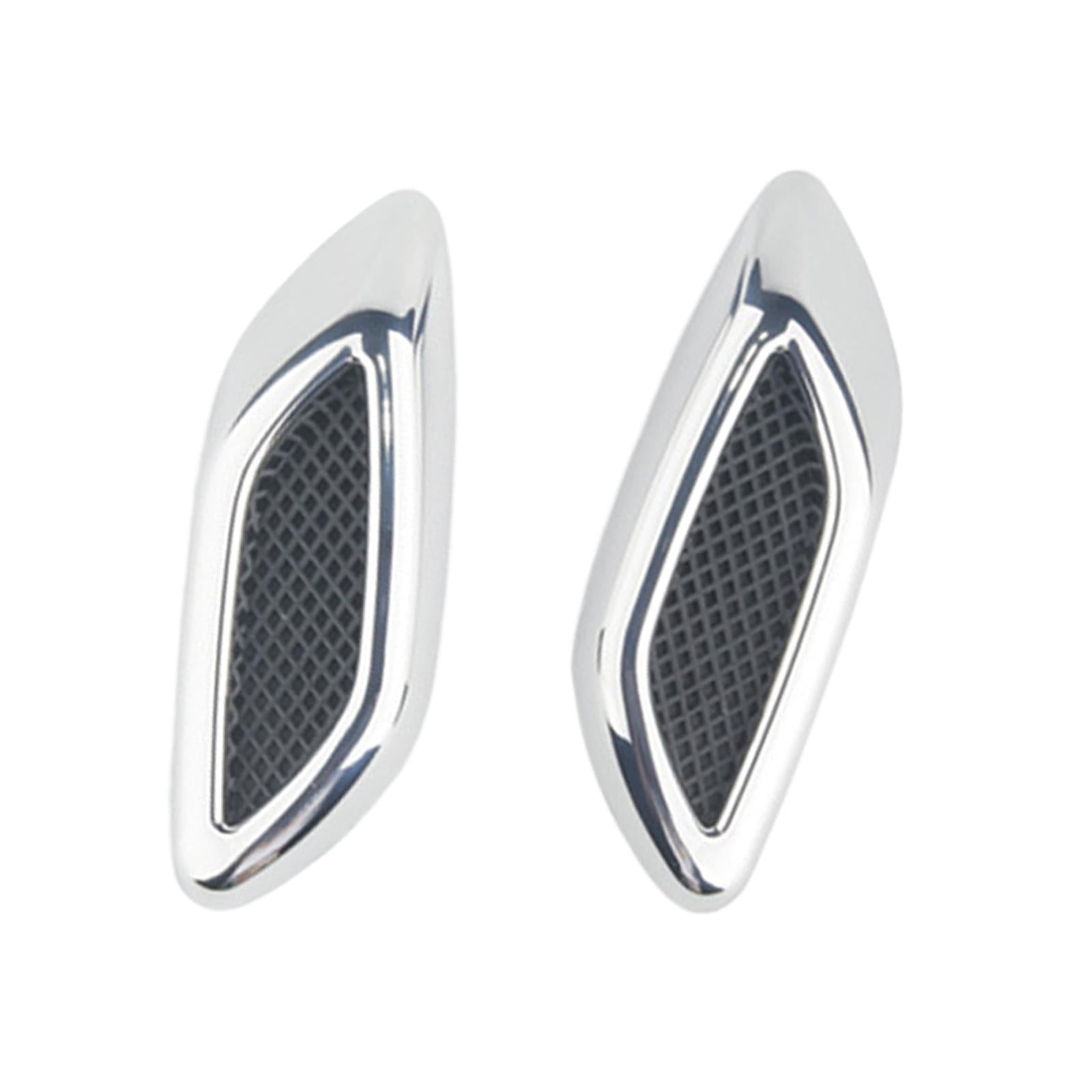 4xAir Outlet Fender Accessories Decorative Decoration Silver 2pcs