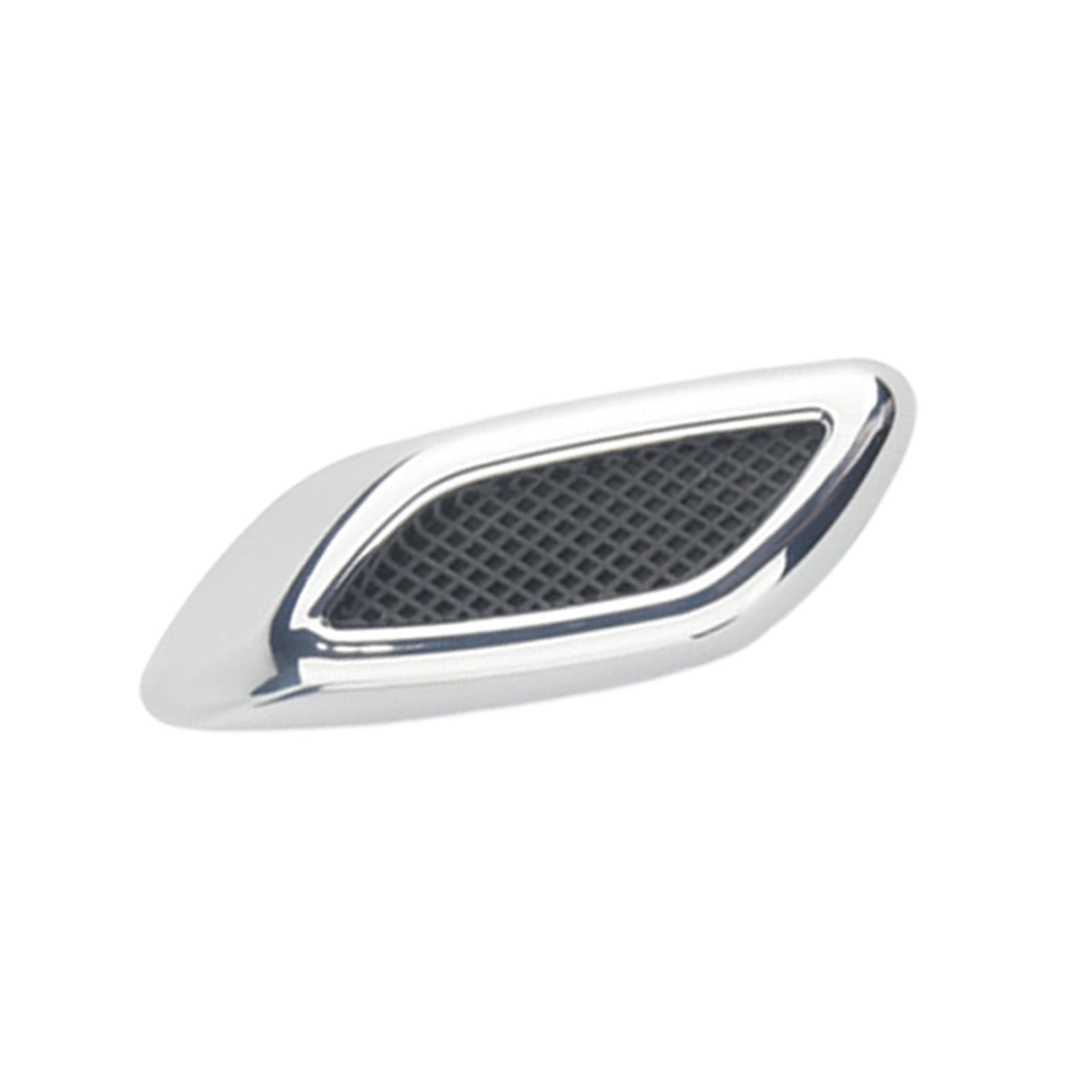 4xAir Outlet Fender Accessories Decorative Decoration Silver 2pcs