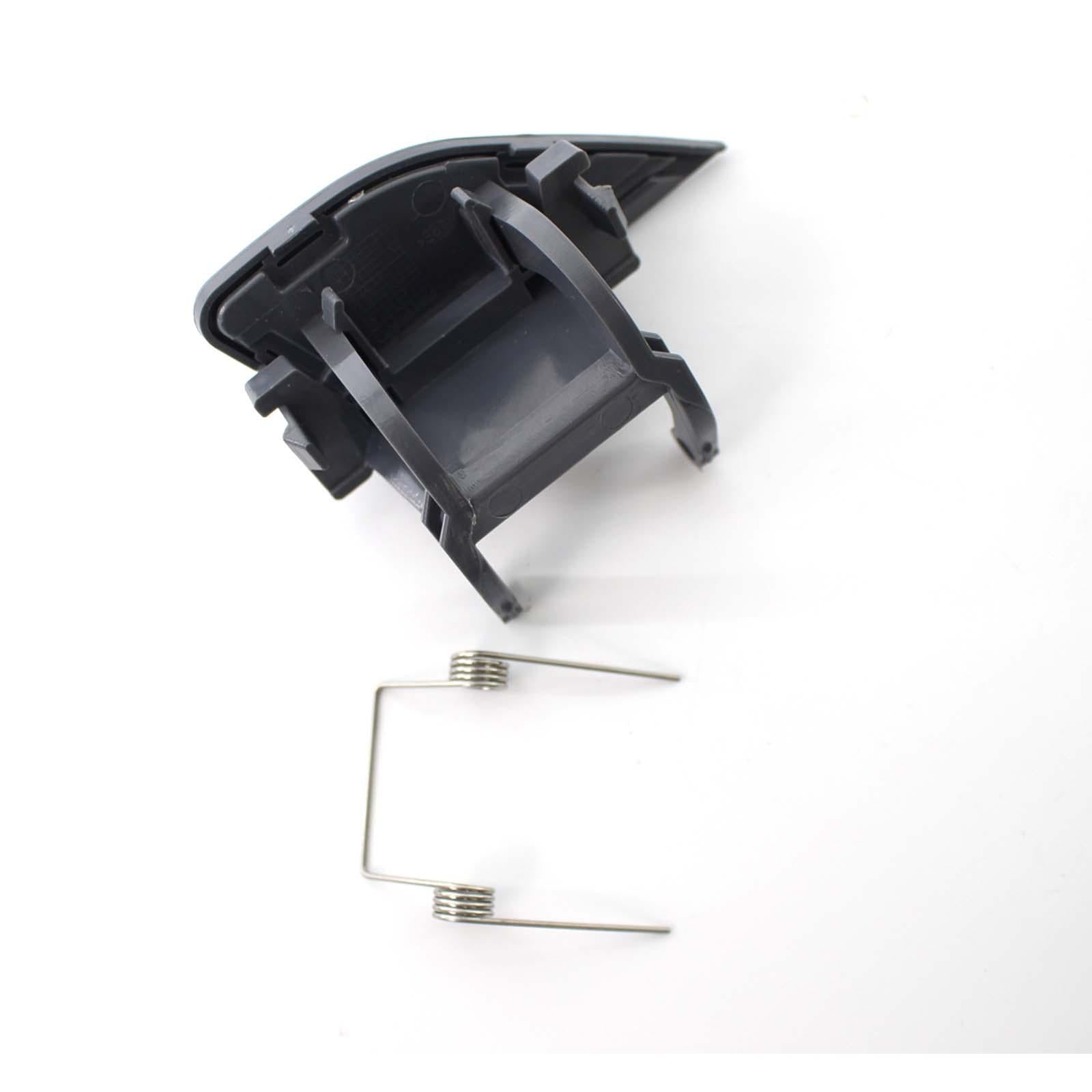4xHeadlight Washer Cover with Spring for E65 E66 2005-2008 Headlamp Black