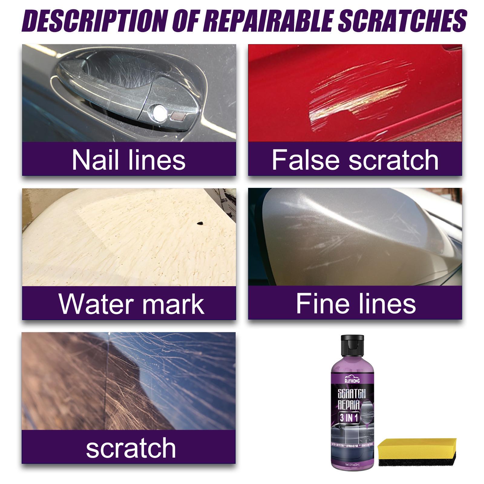 4xCar Scratch Swirl Remover Coating Liquid Wax Sealant Easily Use 30ml