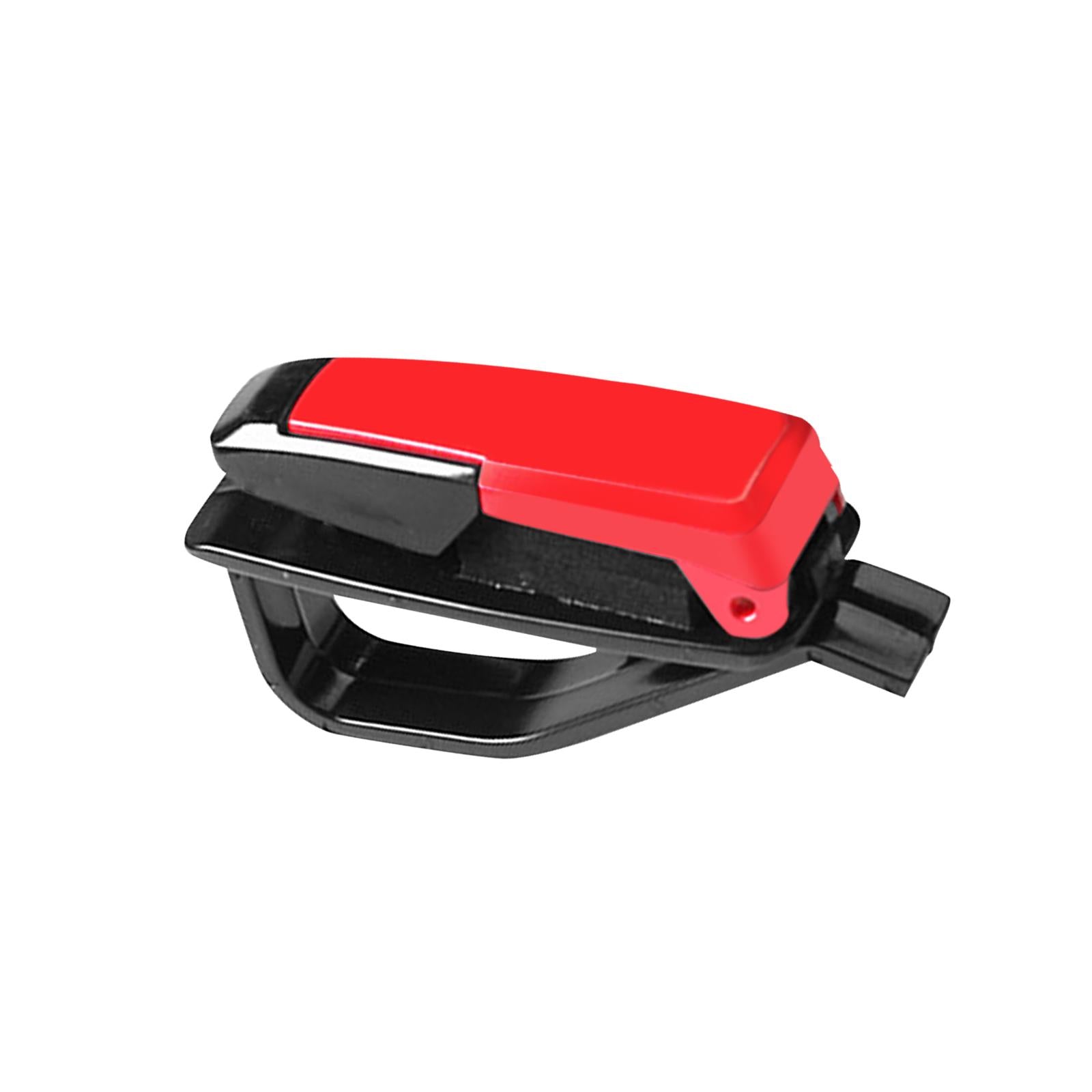 3xCar Sunglasses Holder Durable clip for Ticket red