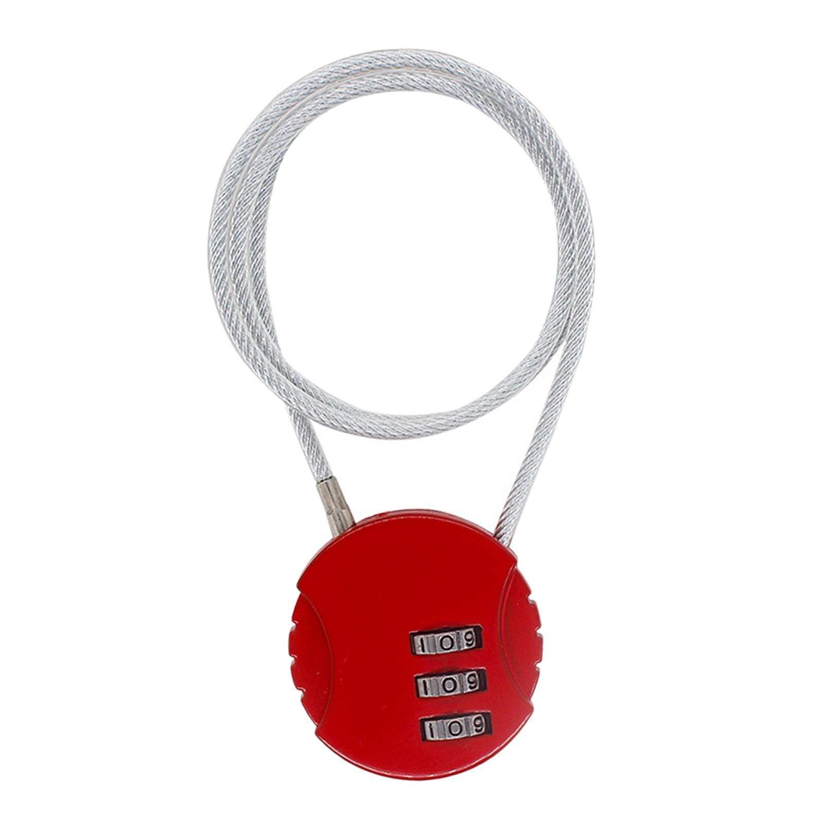 4xMotorcycle Helmet Lock Cycling lock Universal mini Backpack Red