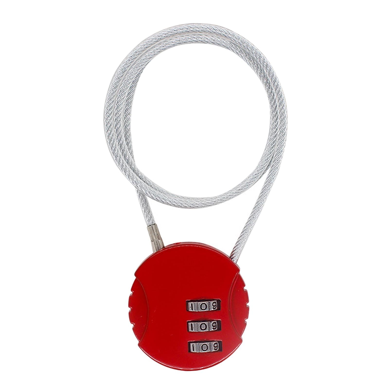 2xMotorcycle Helmet Lock Cycling lock Universal mini Backpack Red
