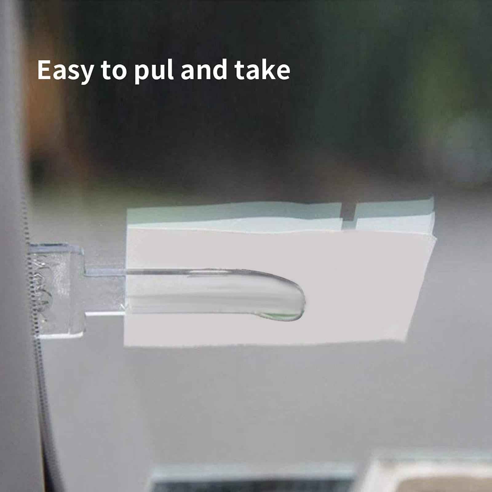 6Pcs Car Windscreen Parking Ticket Clip Holder Transparent for car