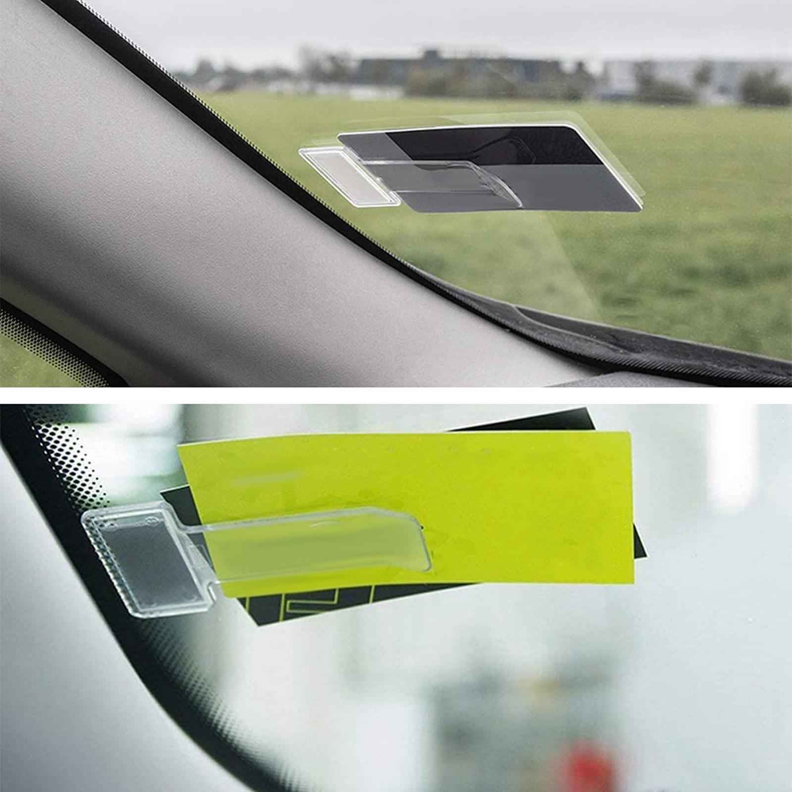 6Pcs Car Windscreen Parking Ticket Clip Holder Transparent for car