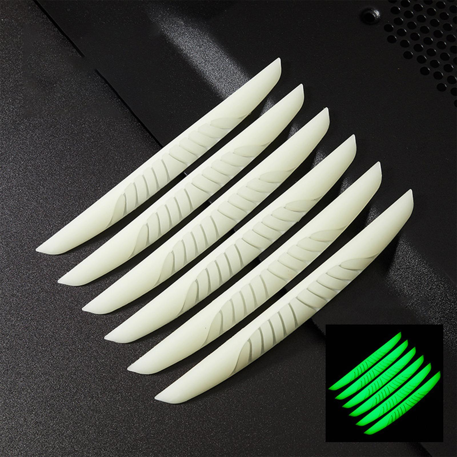 4xCar Door Protectors Bump Scratch Resistant Universal for Suvs Trucks Luminous