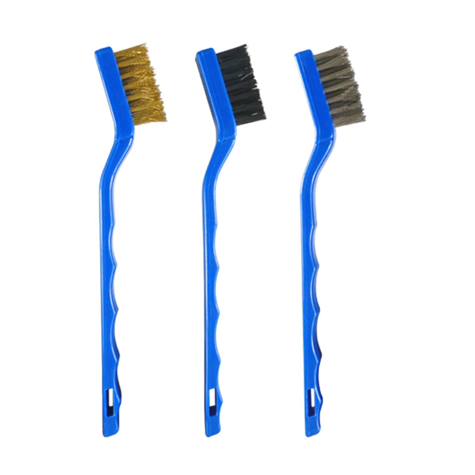 4x3 Pieces Mini Wire Cleaning Brush Set Gadgets Easy Storage for Engine