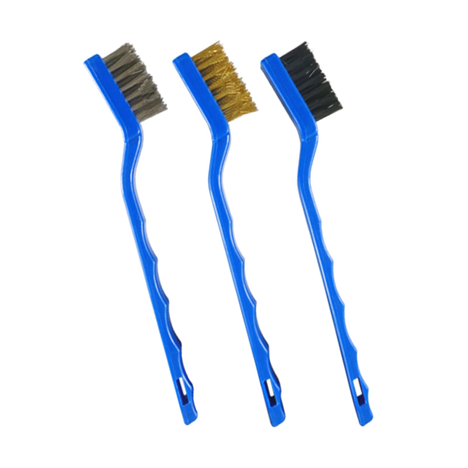 4x3 Pieces Mini Wire Cleaning Brush Set Gadgets Easy Storage for Engine