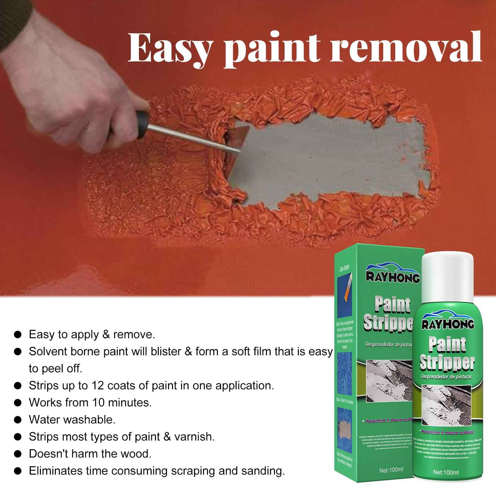 Paint Remover Liquid High Efficiency 100ml for Masonry Car 100ML+ Brush