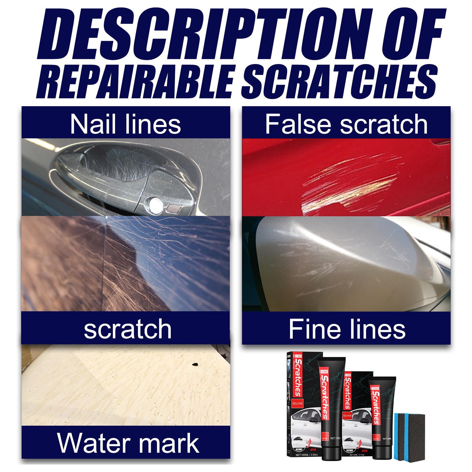 4xCar Scratch Remover Polishing Tools Repair Paint Scratches Auto Accessories 60ml