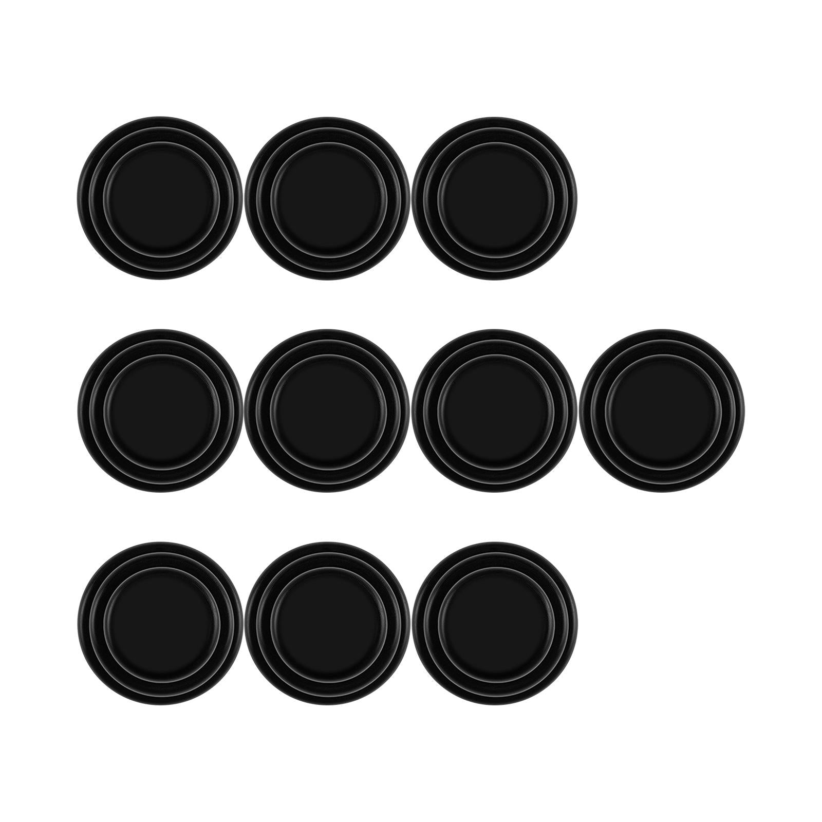 5x10Pcs Car Door Anti Collision Gasket Universal Decorative for Truck Black
