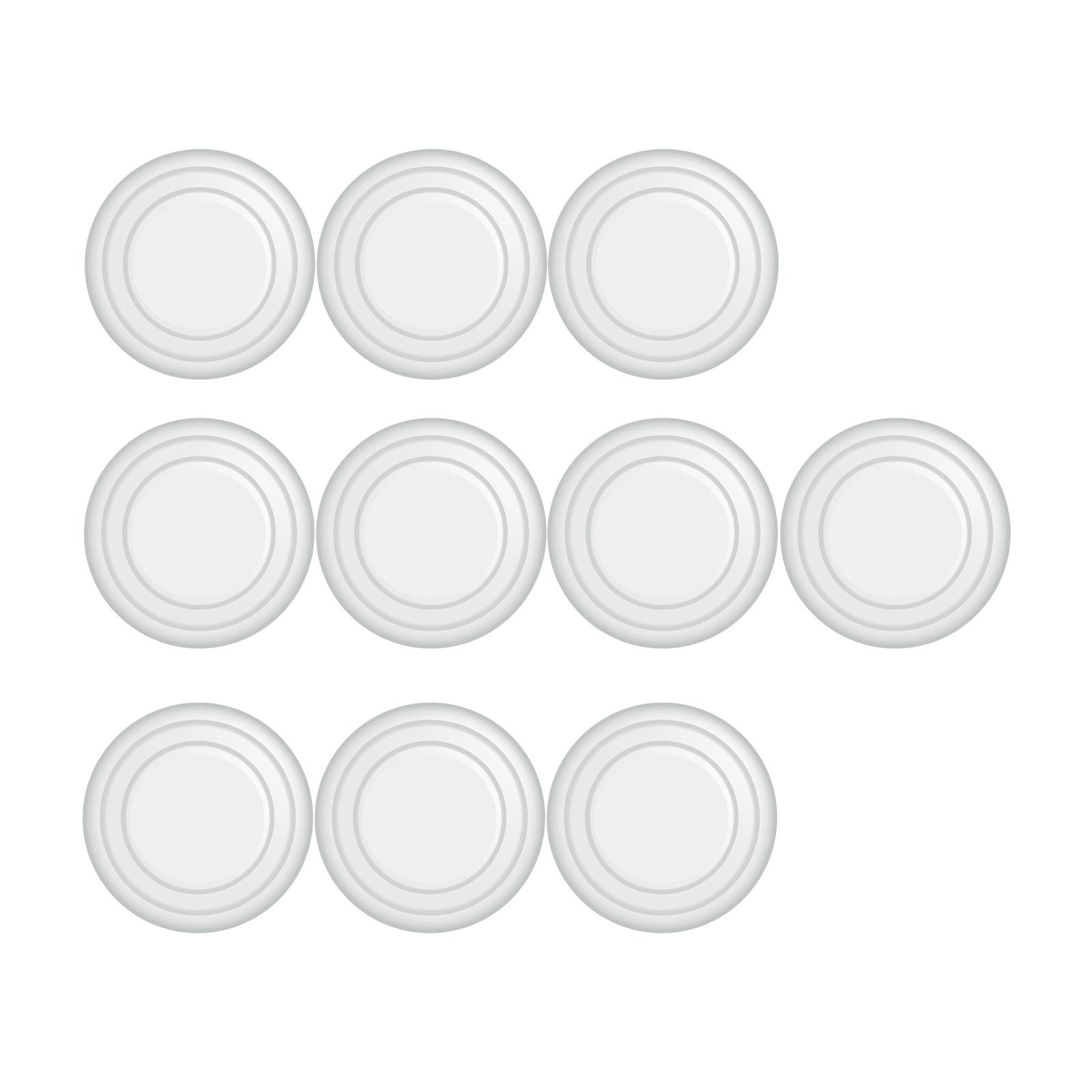 3x10Pcs Car Door Anti Collision Gasket Universal Decorative for Truck White luminous