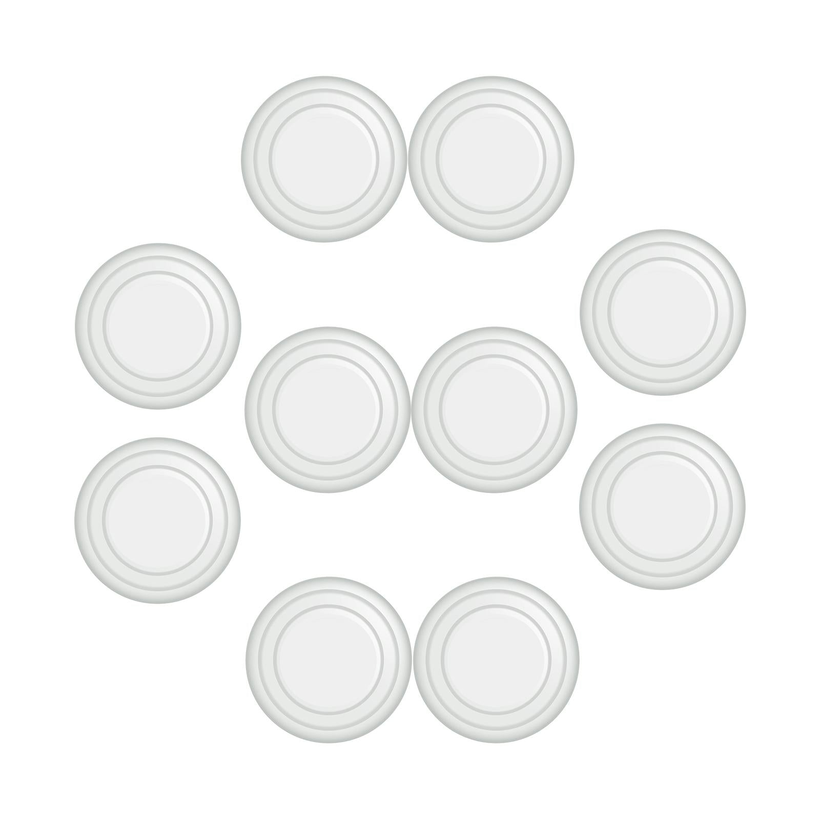2x10Pcs Car Door Anti Collision Gasket Universal Decorative for Truck White luminous