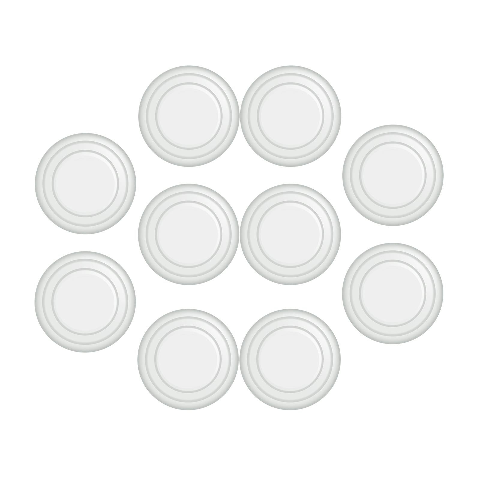4x10Pcs Car Door Anti Collision Gasket Universal Decorative for Truck White luminous