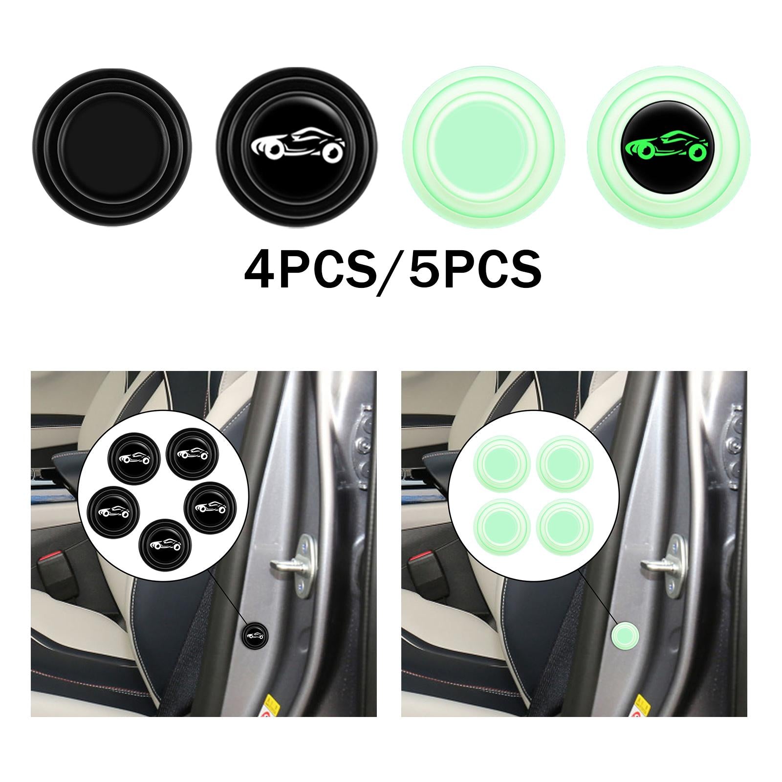 2xCar Door Absorber Cushion Gasket Decorative Buffer Bumper Cushion 4x Black no Sign