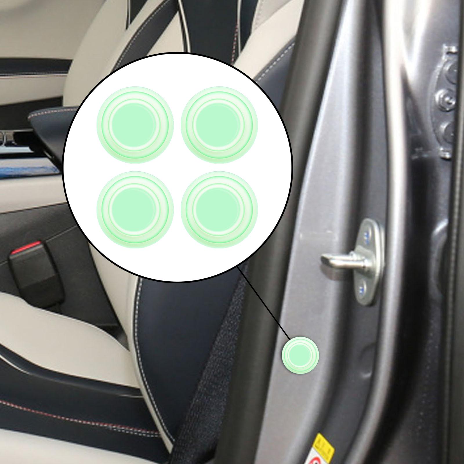 3xCar Door Absorber Cushion Gasket Decorative Buffer Bumper Cushion 4x Luminous no Sign