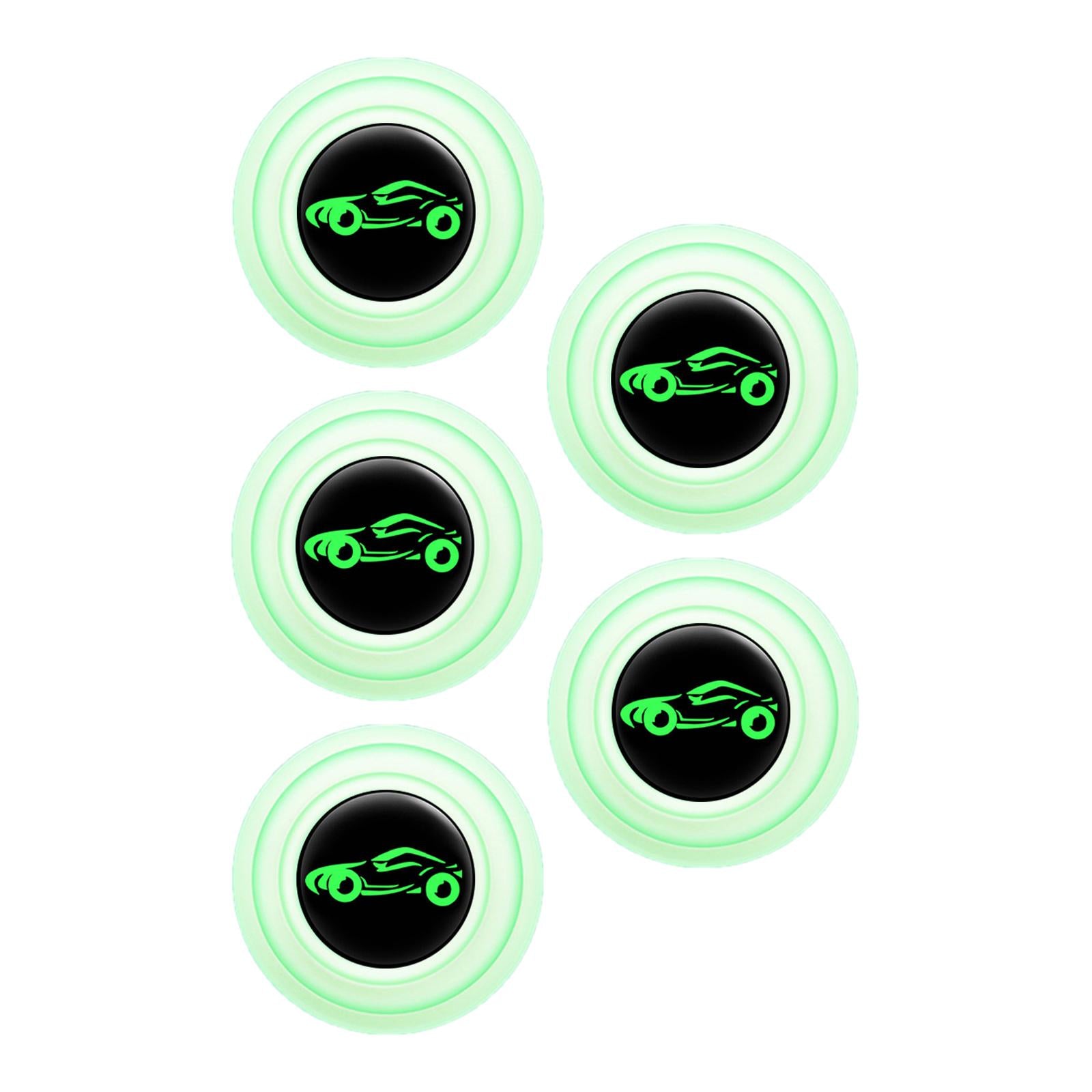 4xCar Door Absorber Cushion Gasket Decorative Buffer Bumper Cushion 5xLuminous with Sign