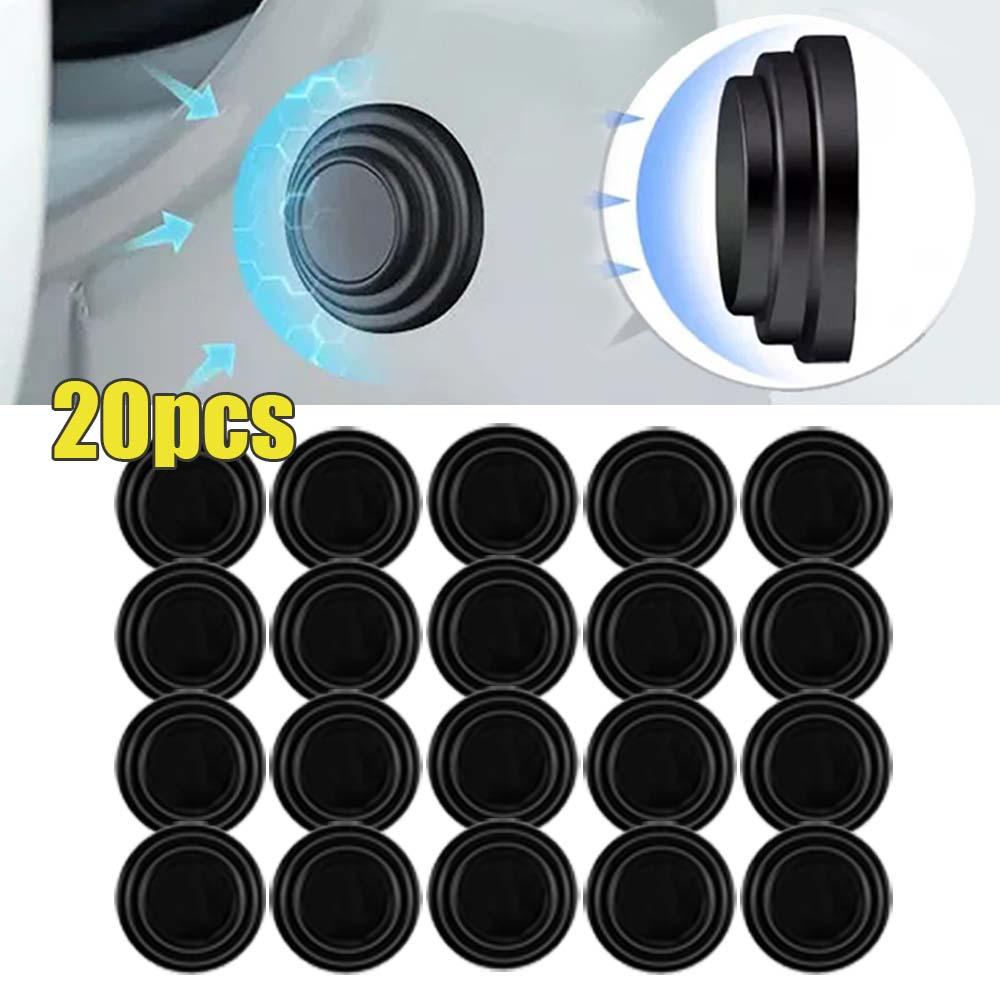 2x20Pcs Car Door Anti Collision Gasket Decoration Accessory for Truck SUV With sign