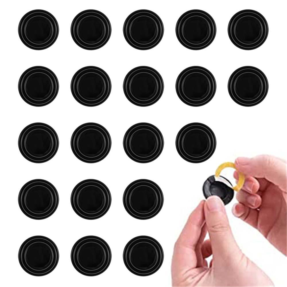 4x20Pcs Car Door Anti Collision Gasket Decoration Accessory for Truck SUV With sign