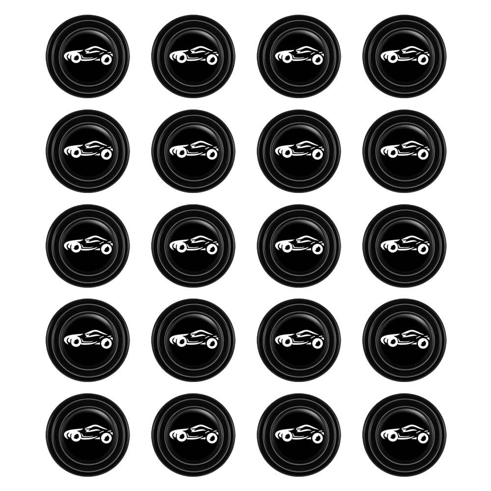 3x20Pcs Car Door Anti Collision Gasket Decoration Accessory for Truck SUV With sign