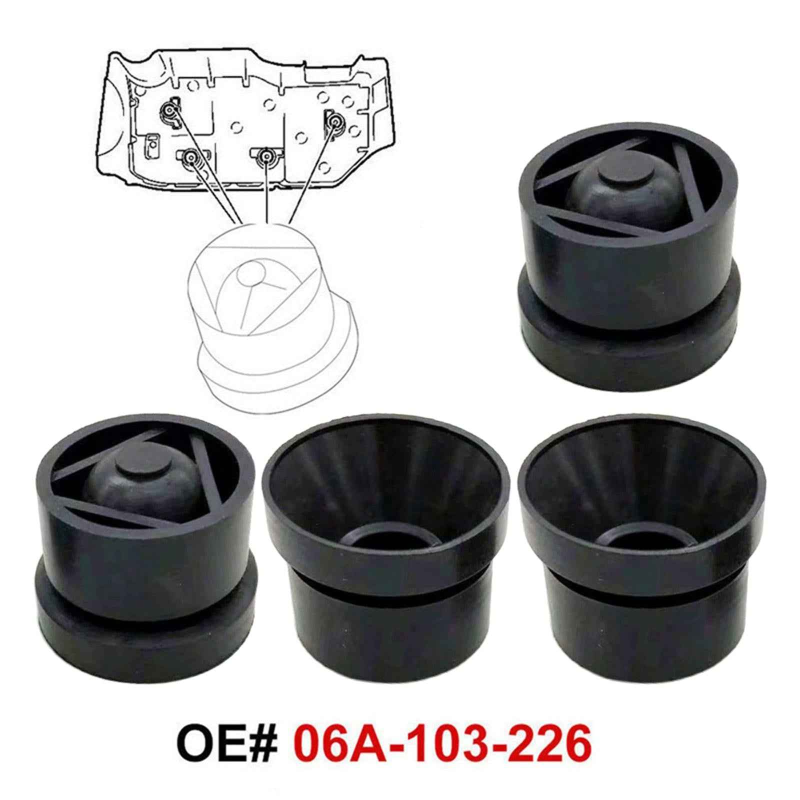 Engine Cover Mounting Rubber Grommet Stop for Seat Alhambra Altea