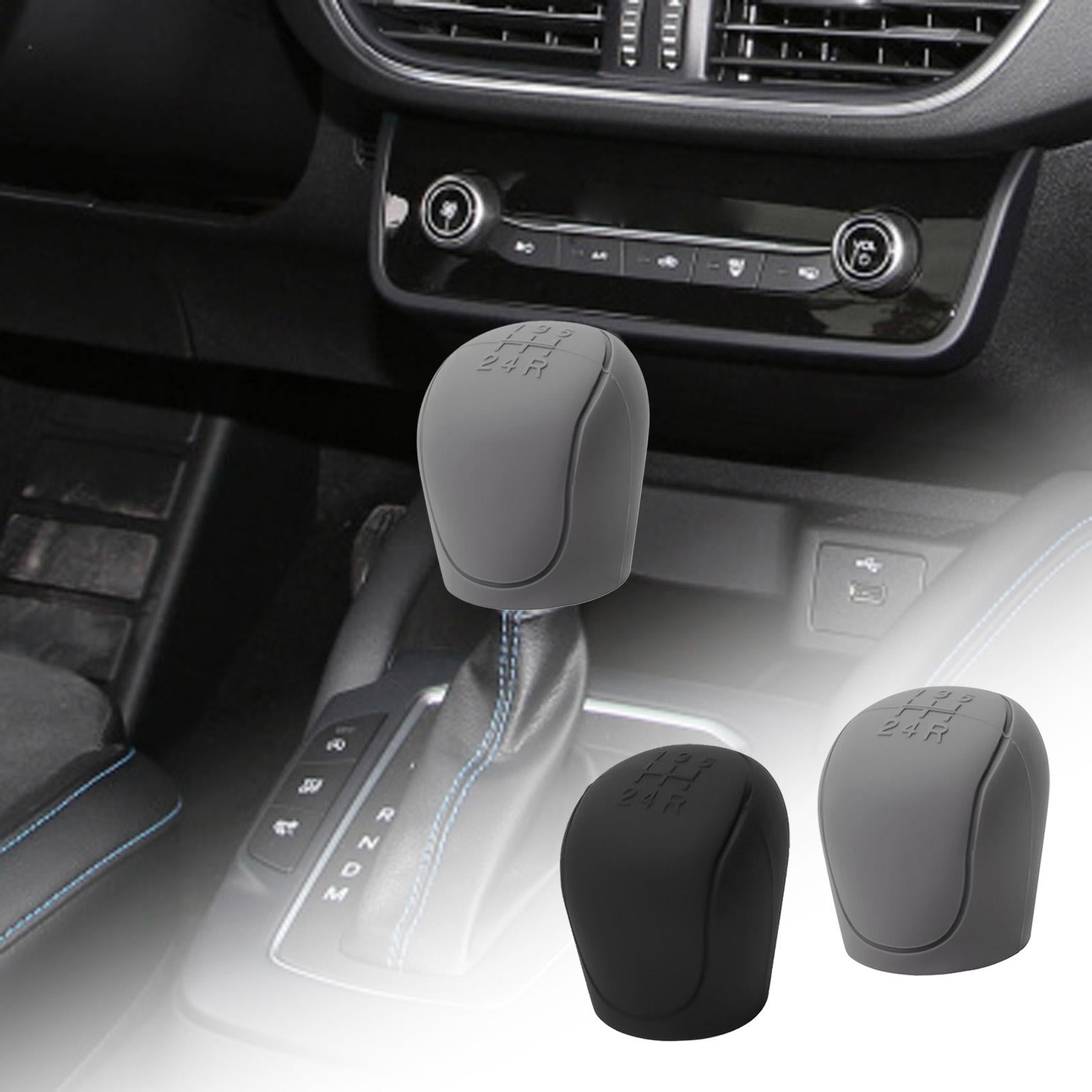 2xGear Shift Knob Cover Replacement Protector for Ford Focus Transit Black