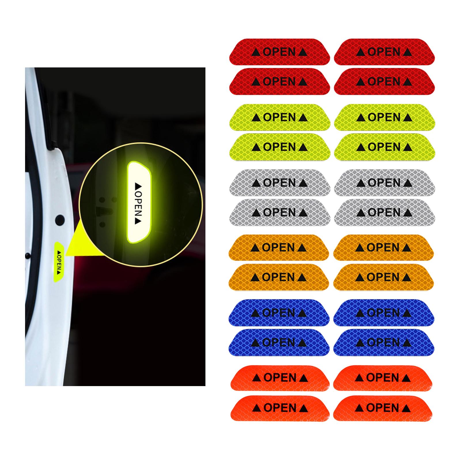3x4x Reflective Tape Strong Adhesion for Vehicles Motorcycle Automotive Red