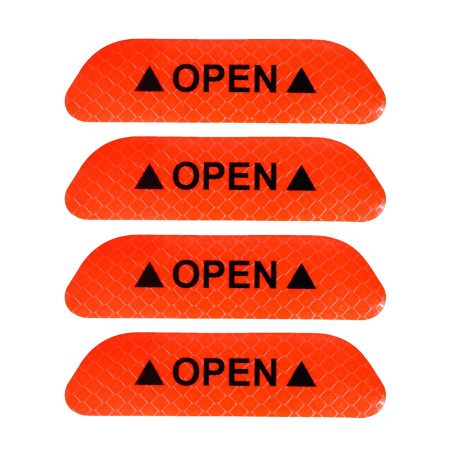 2x4x Reflective Tape Strong Adhesion for Vehicles Motorcycle Automotive Orange