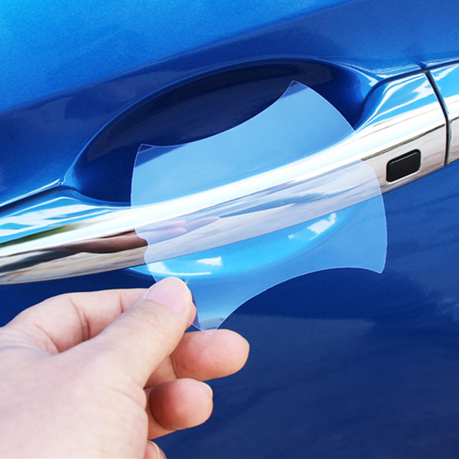 2x5Pcs Car Door Handle Cup Protector Invisible Universal Transparent