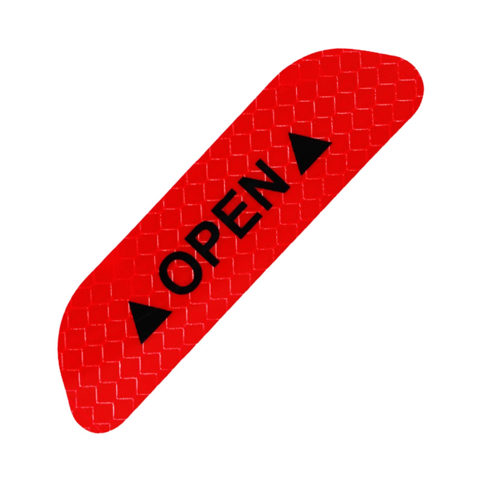 4x2Pieces Car Door Stickers Reflector Replacement Red
