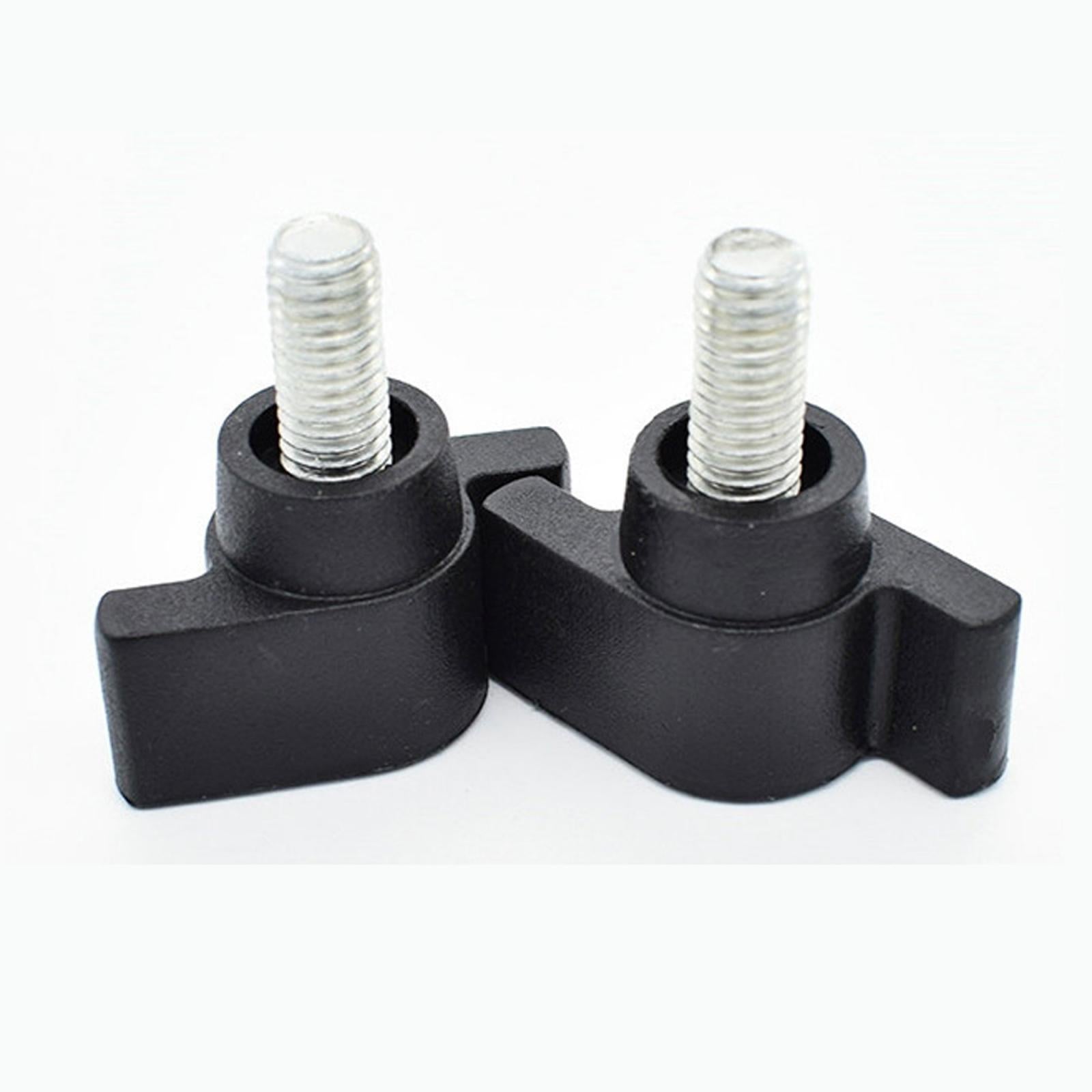2xT Shaped Clamping Screw Knob Tightening Thread Part Thumb Screws Grip Thumb M8 16mm