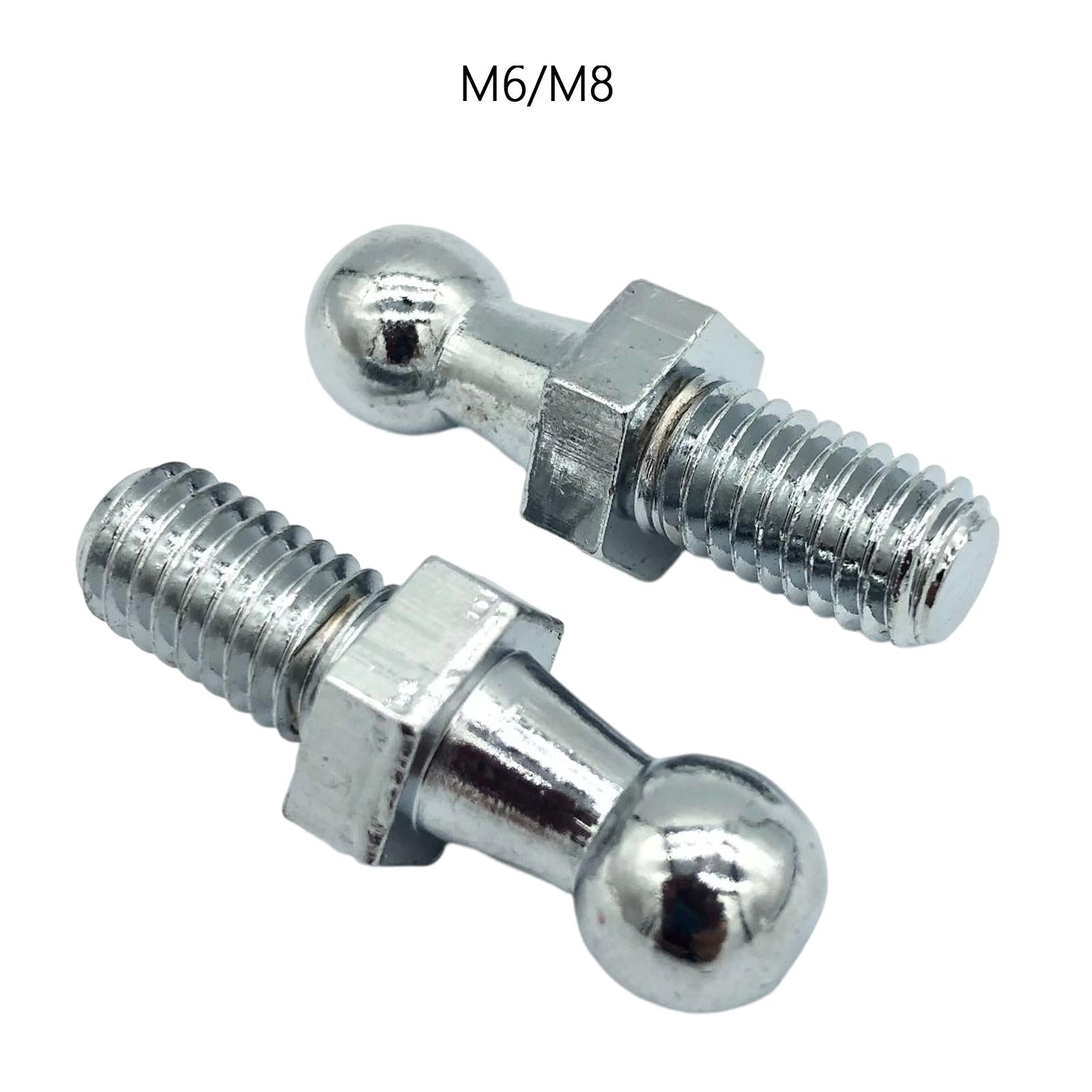 2x2Pcs Ball Stud Pin Bolt Accessories Replaces Durable 10mm Easy Installation M6