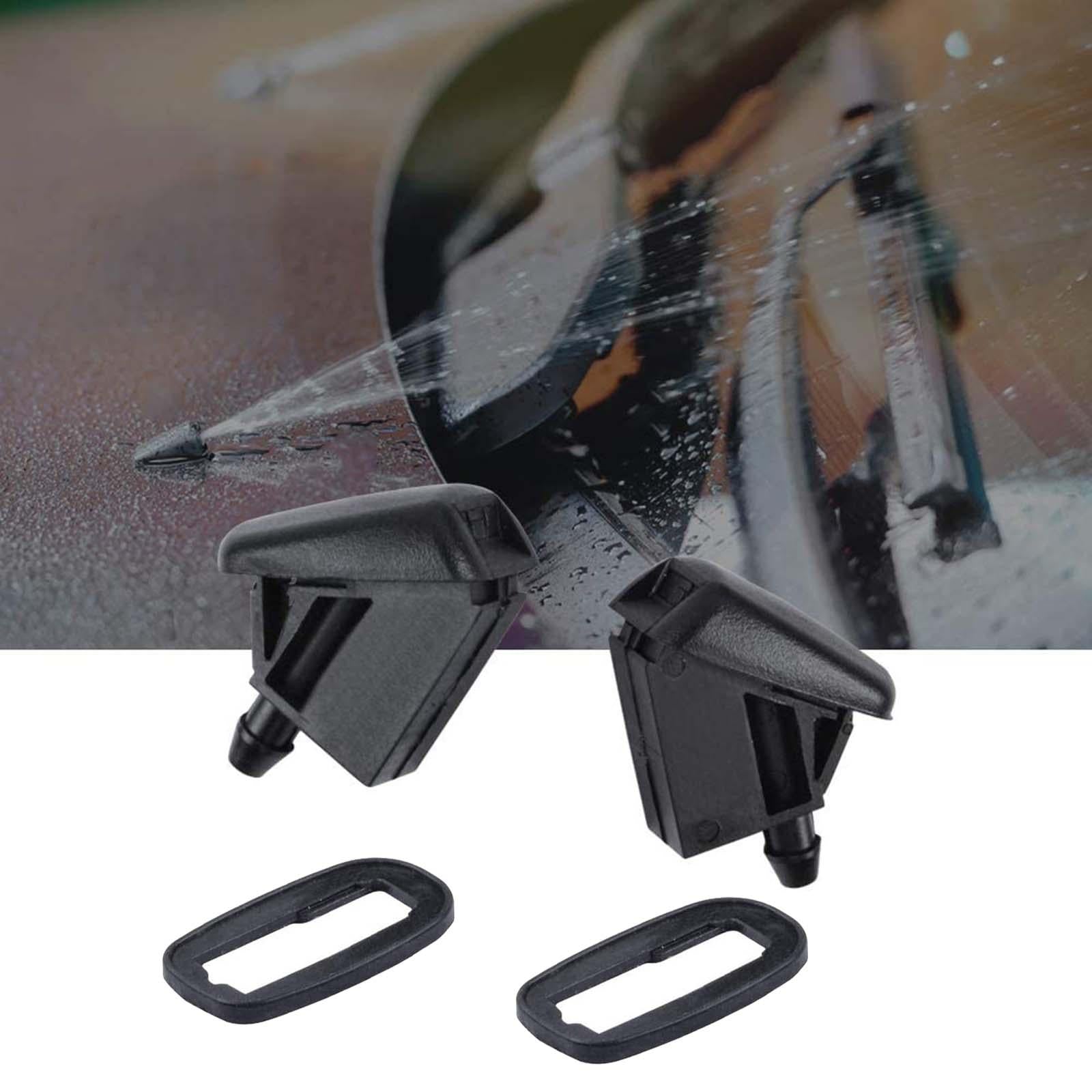 4x2Pcs Front Windshield Washer Nozzles for Ford Focus MK2 MK3 Fiesta