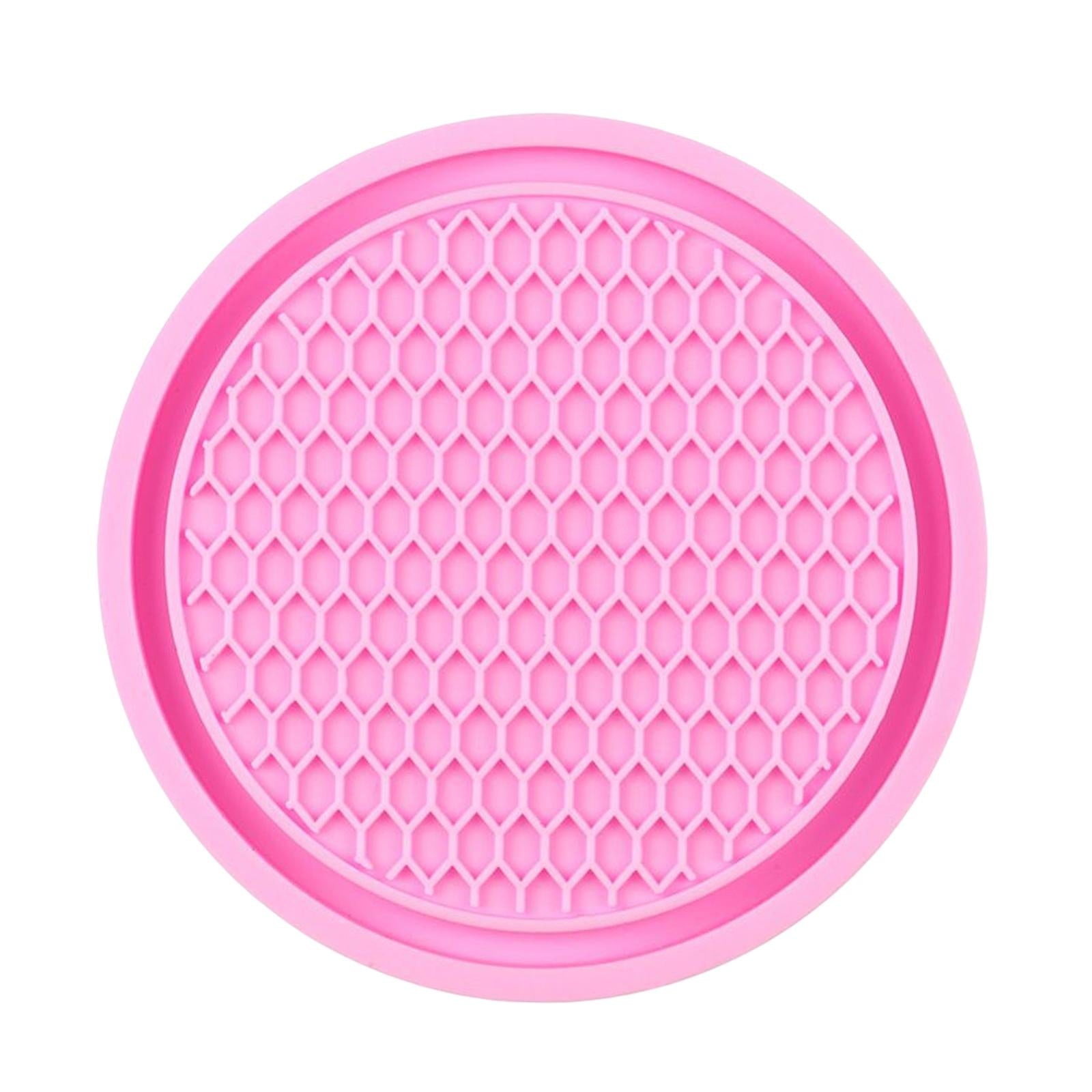 4xCar Cup Holder Coaster Drink Mat Decoration for Kitchen Bedroom Trucks Pink
