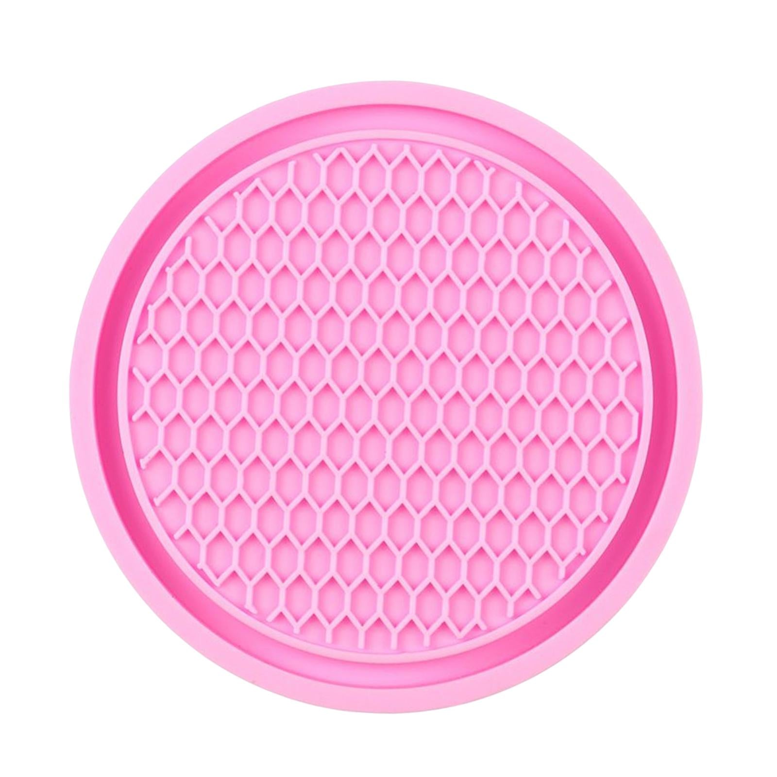 4xCar Cup Holder Coaster Drink Mat Decoration for Kitchen Bedroom Trucks Pink