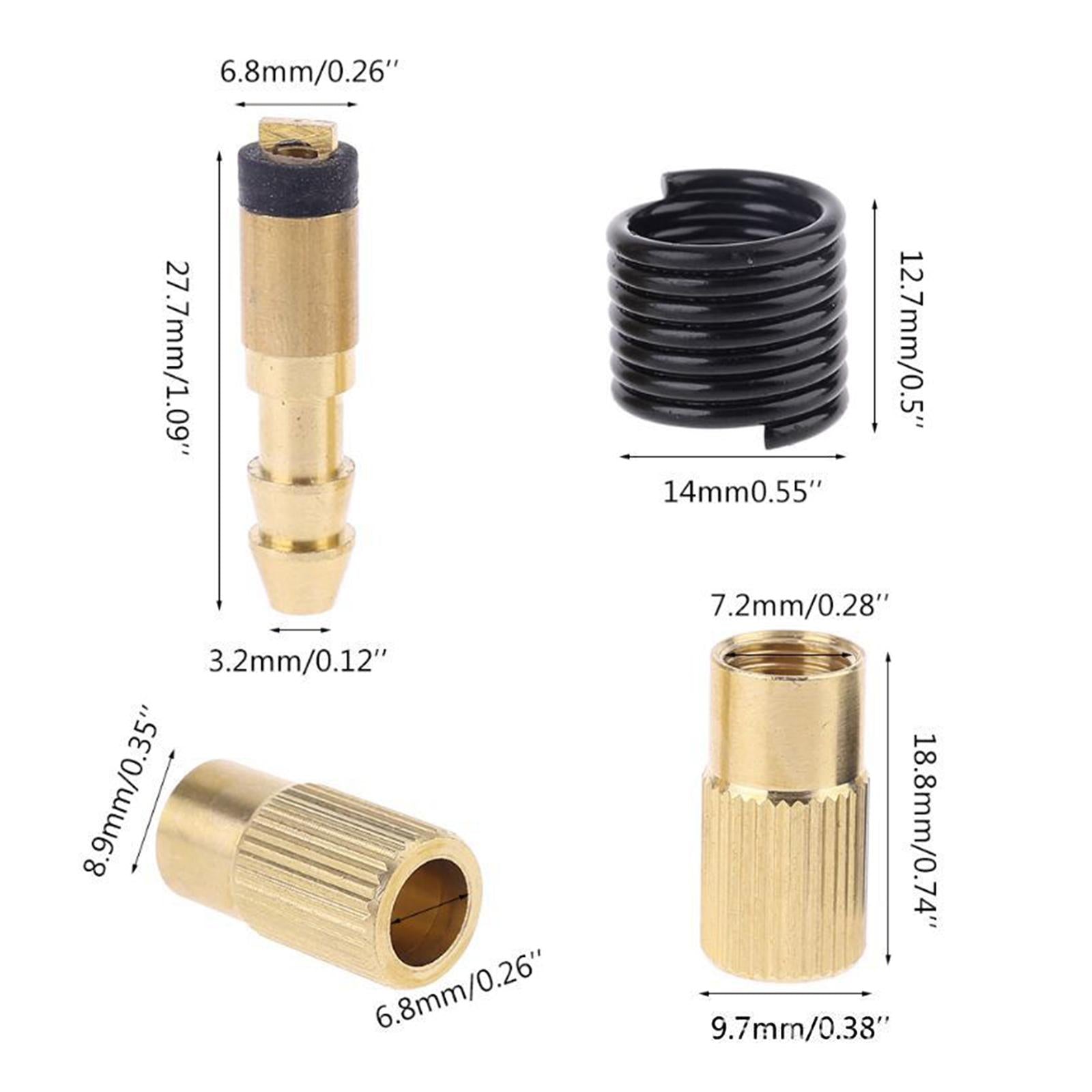 2xCar Tire Inflatable Adapter Inflator Valve Connector Replaces