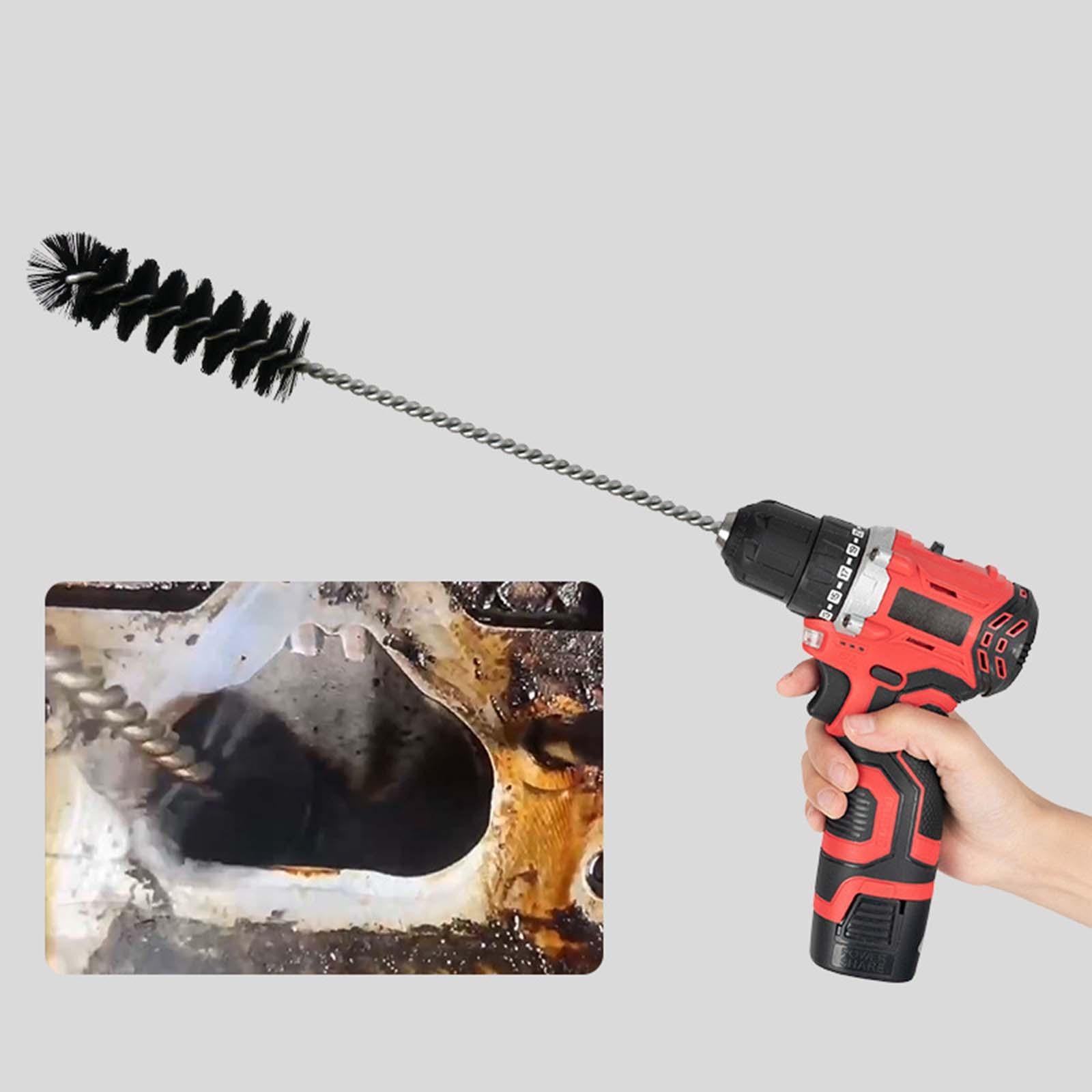 2xAutomobile Engine Air Inlet Cleaning Brush Tool Drill Brush Attachment