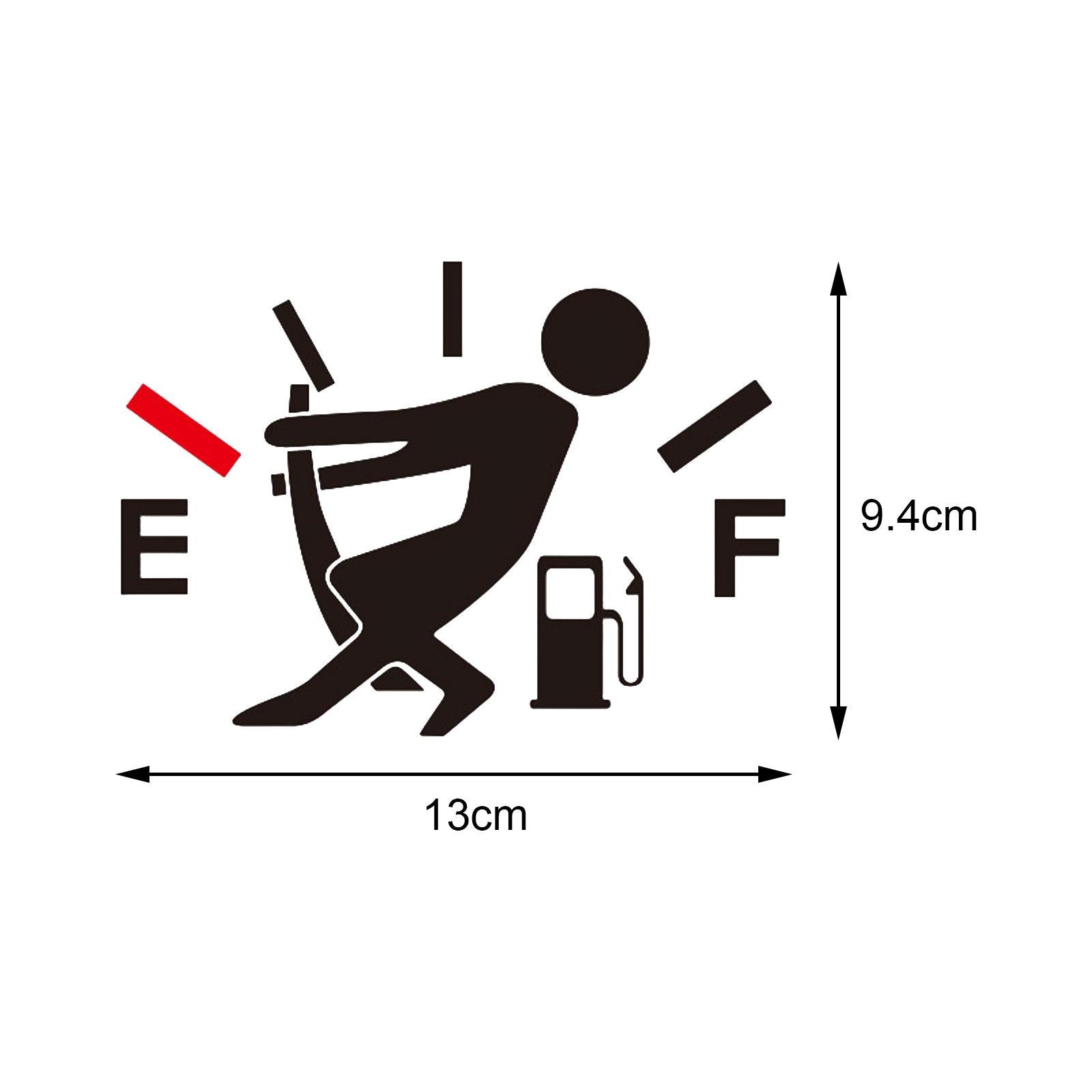3xFunny Car Stickers Car Fuel Tank Cap Stickers for Cars Decoration Black