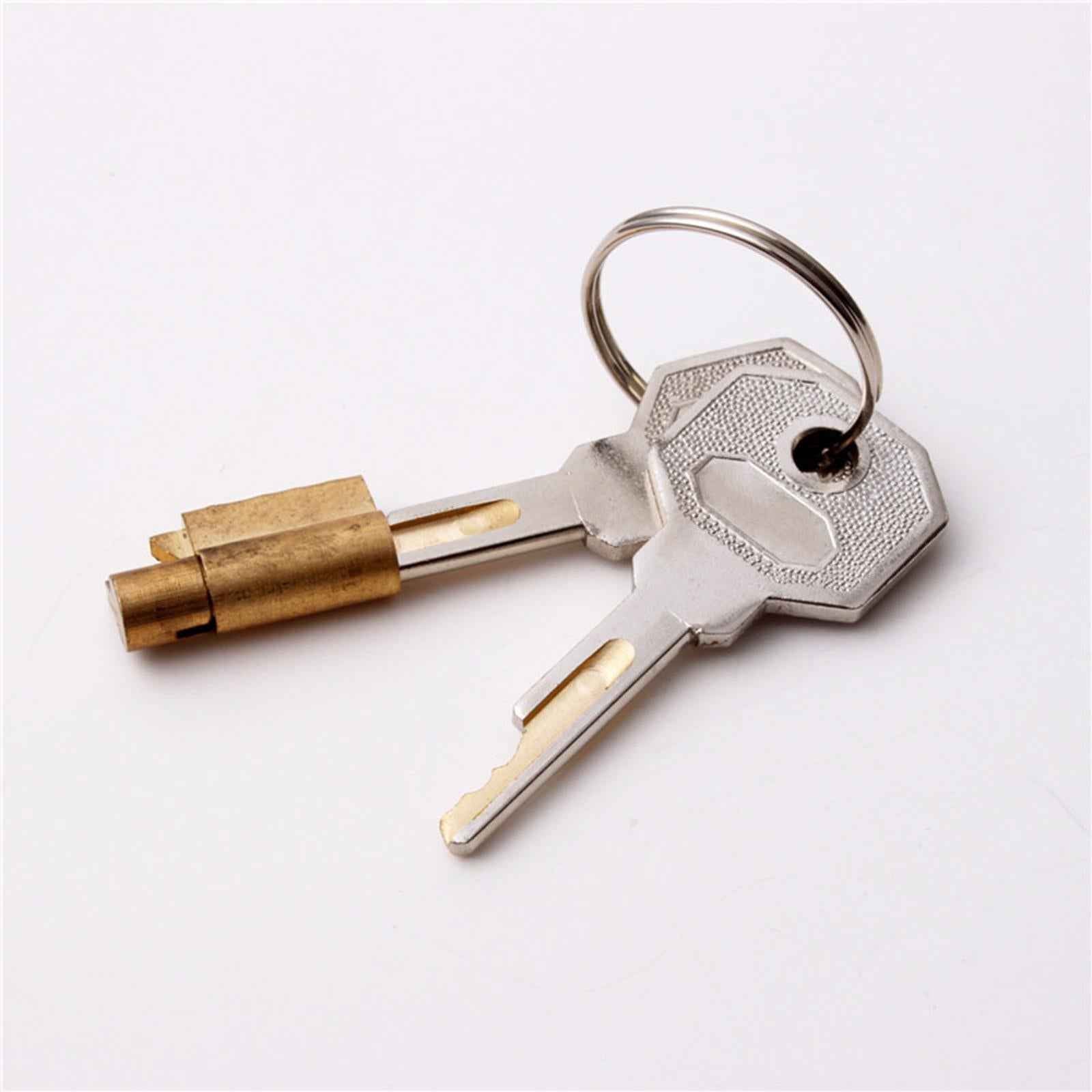 Cylinder Lock with 2 Keys Mailbox Hardware Freezer Locks Cabinet cam Lock Set